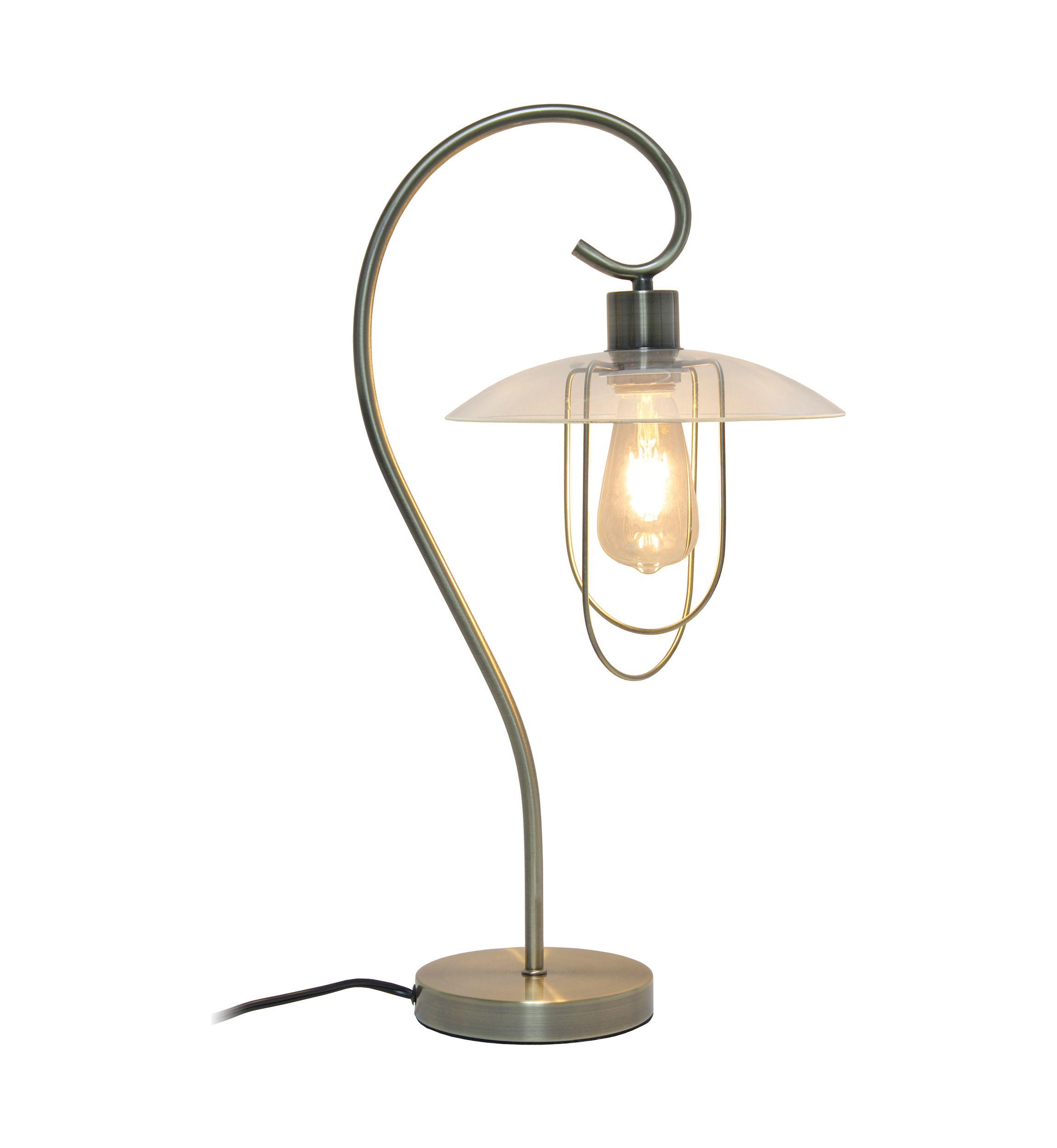 Modern Metal Scroll Table Lamp