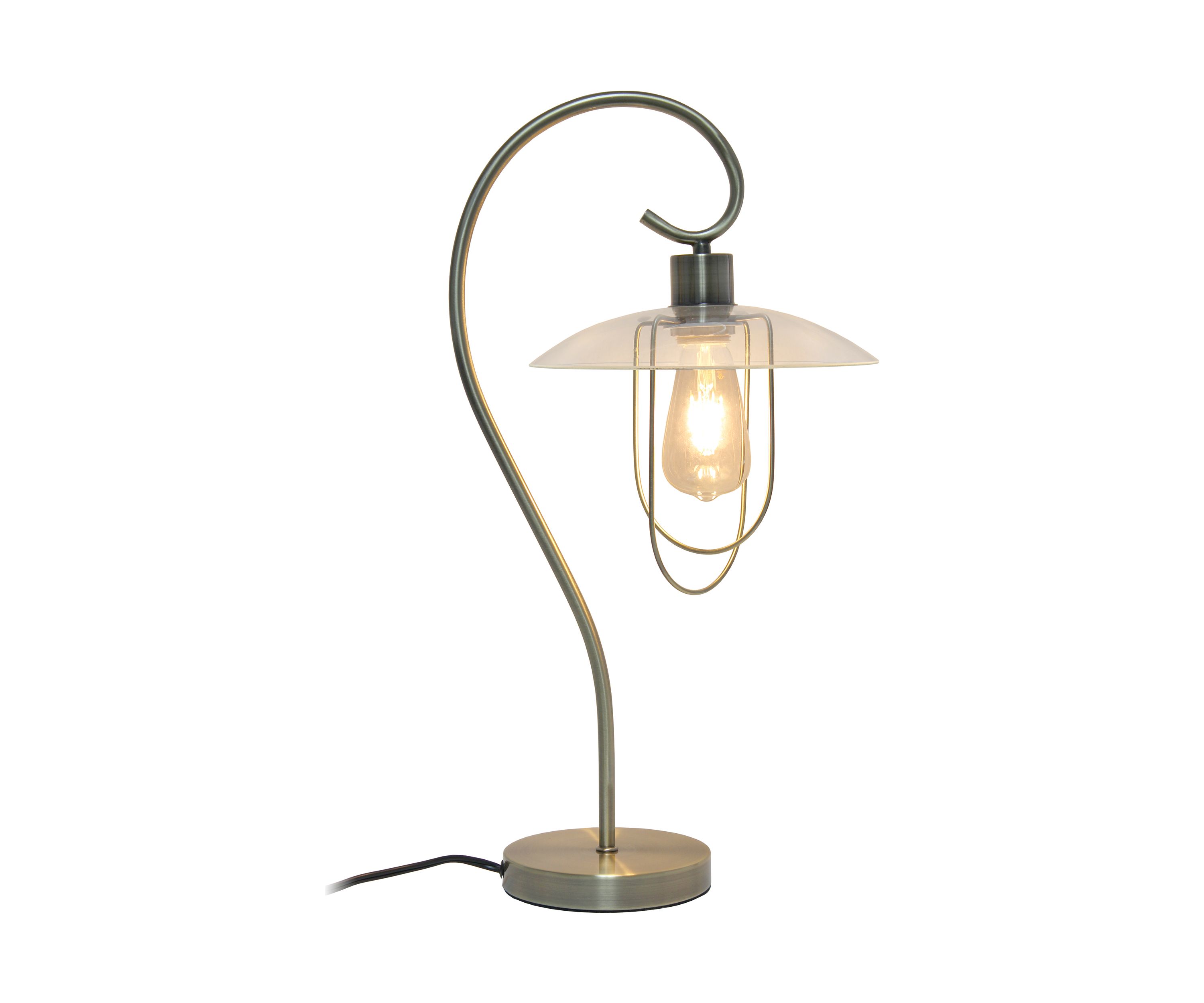 Modern Metal Scroll Table Lamp