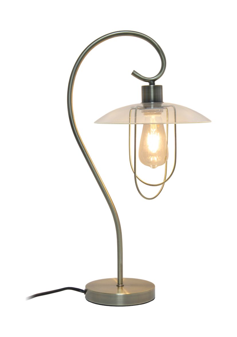 Modern Metal Scroll Table Lamp
