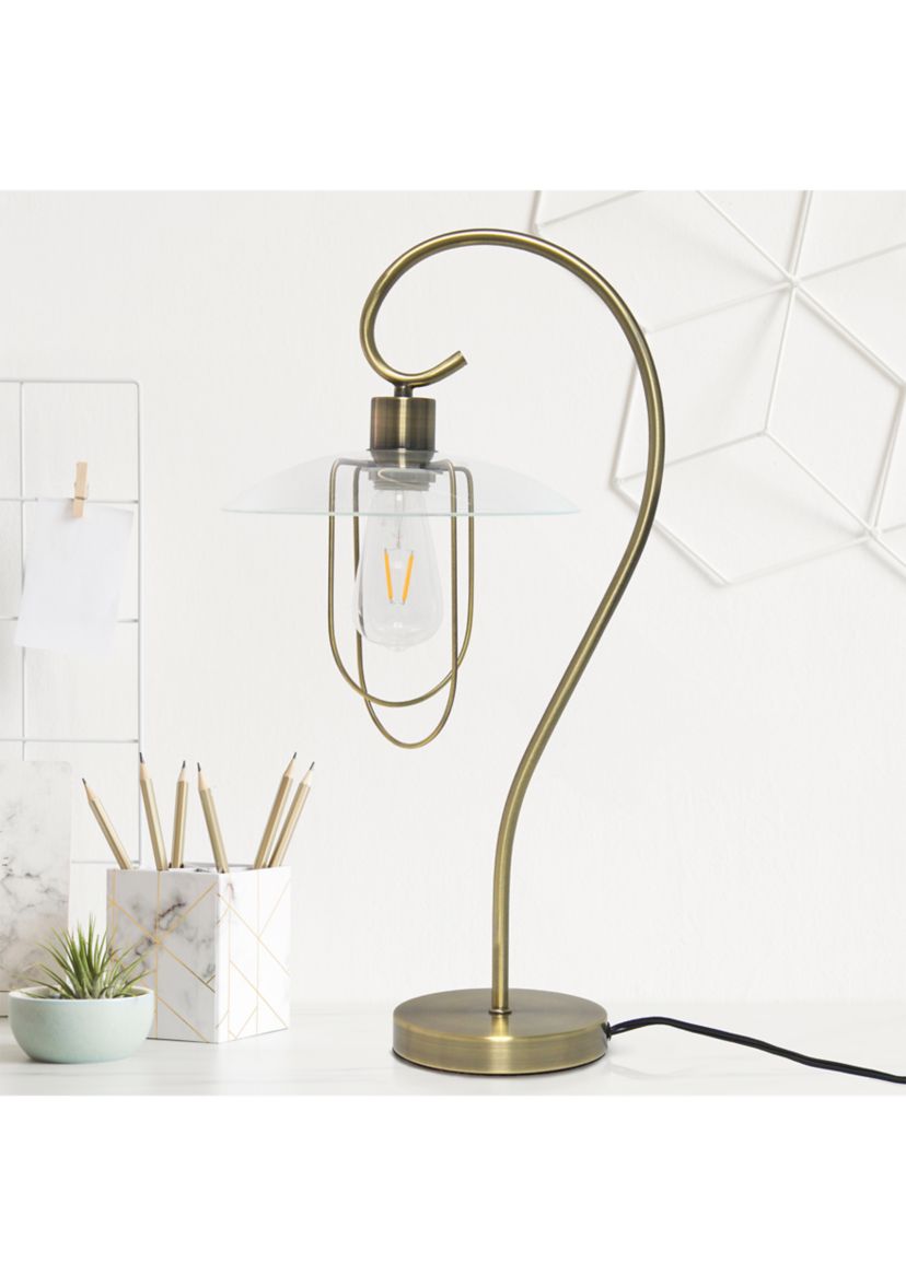 Modern Metal Scroll Table Lamp