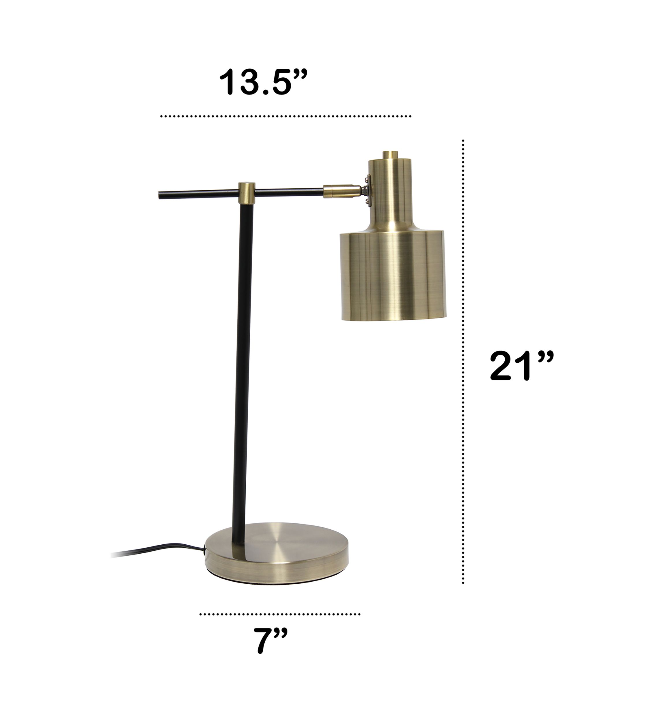 Mid Century Modern Metal Table Lamp