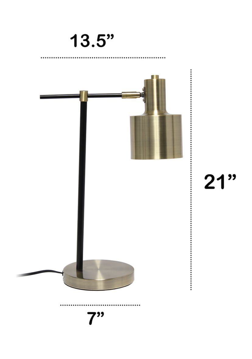 Mid Century Modern Metal Table Lamp