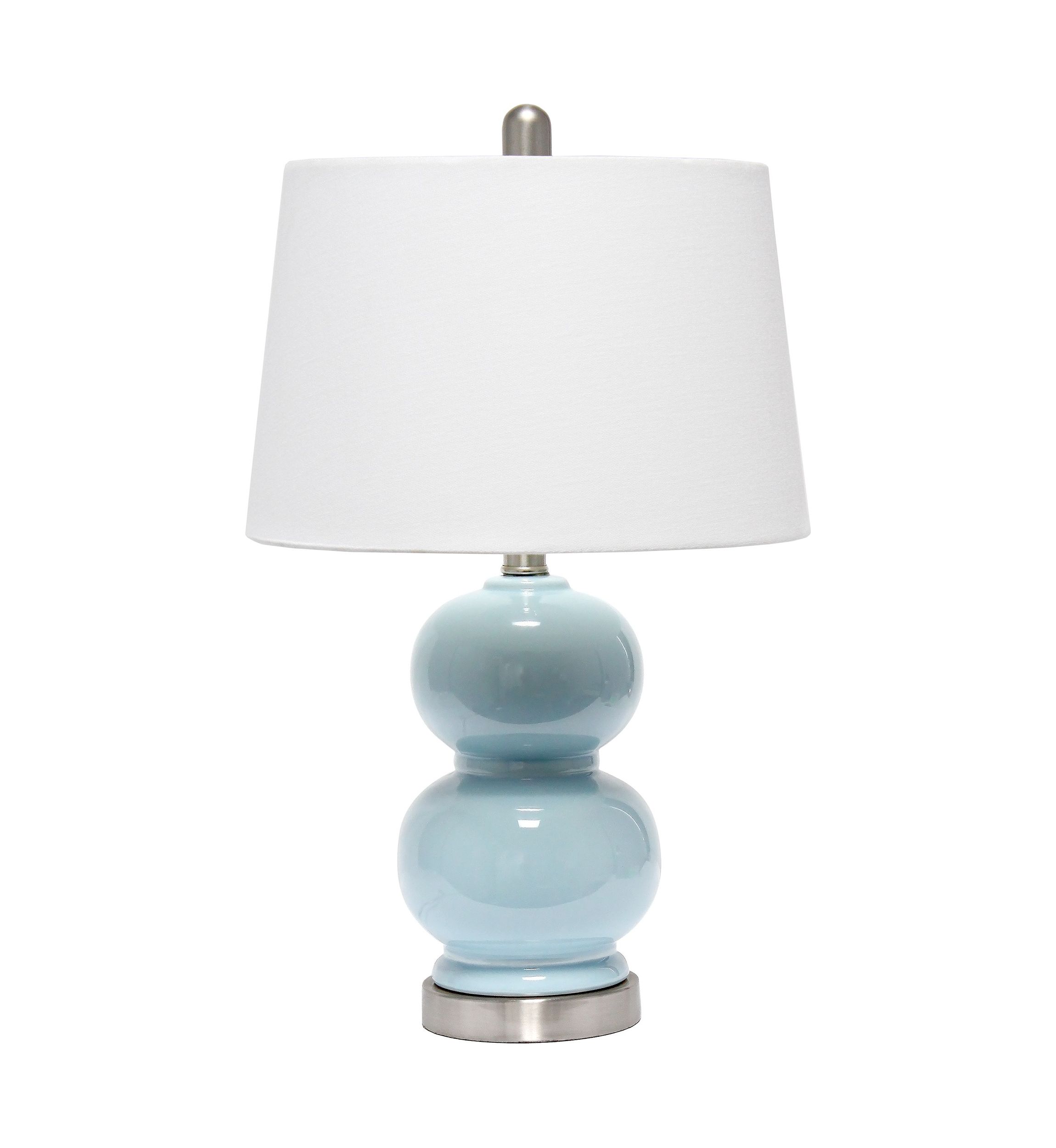 Dual Orb Table Lamp with Fabric Shade