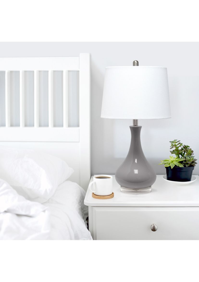 Droplet Table Lamp with Fabric Shade