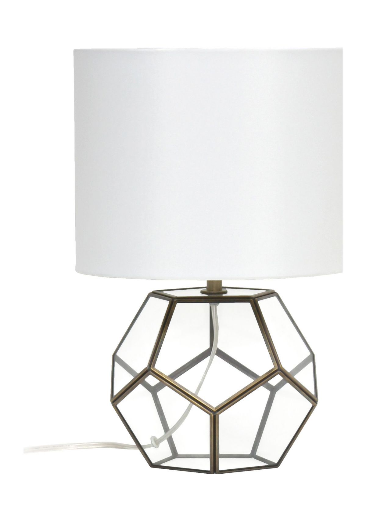 Transparent Octagonal Table Lamp