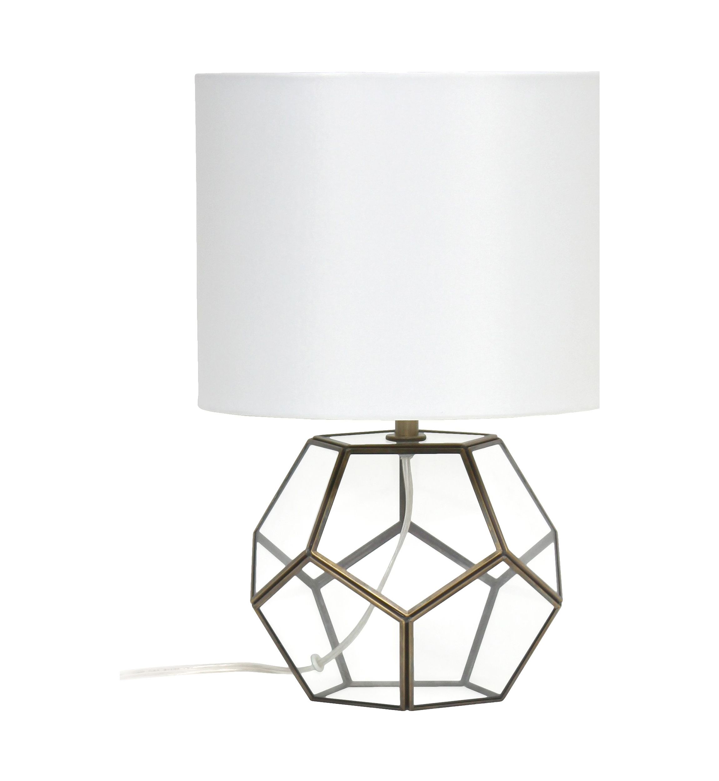 Transparent Octagonal Table Lamp