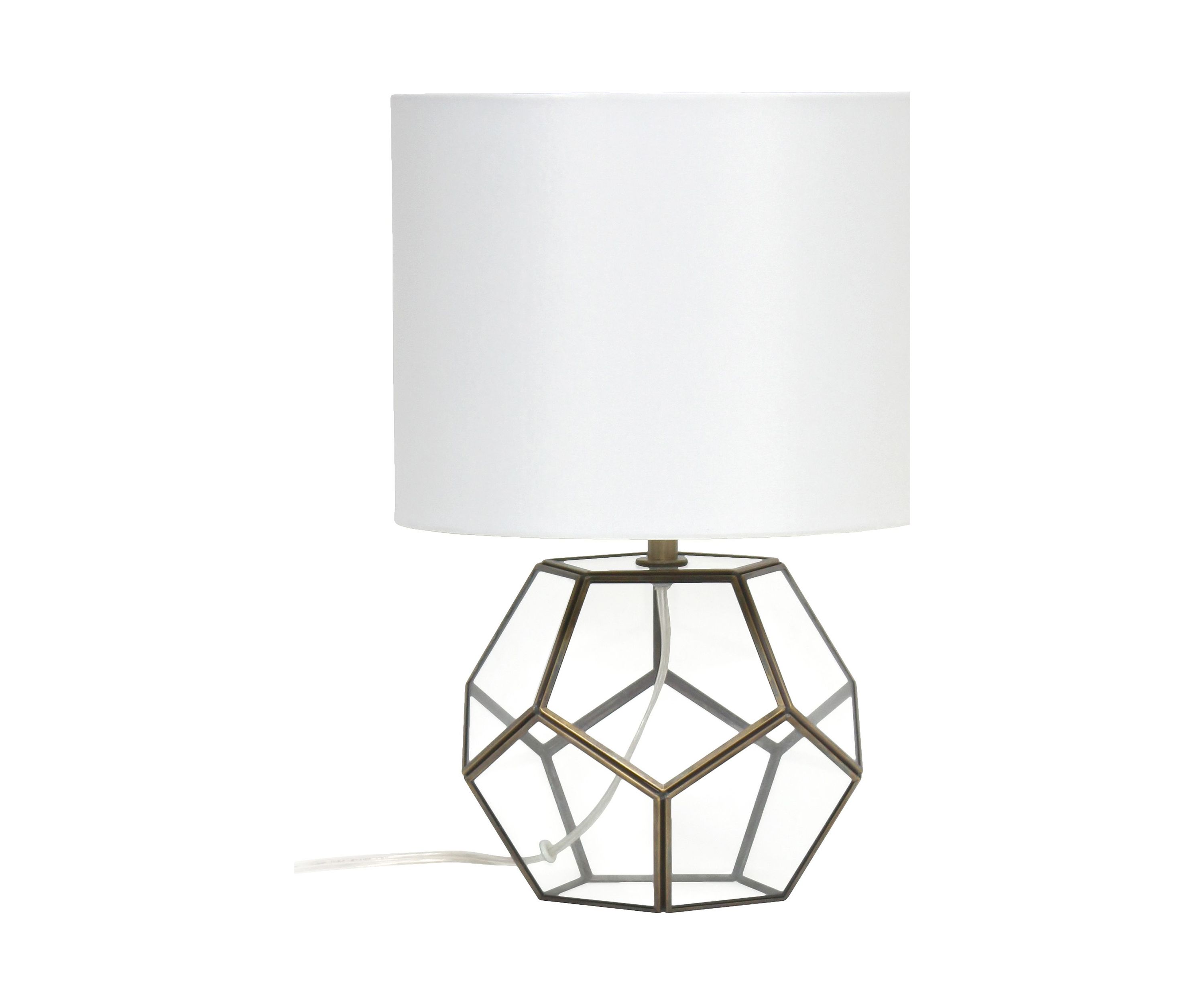 Transparent Octagonal Table Lamp