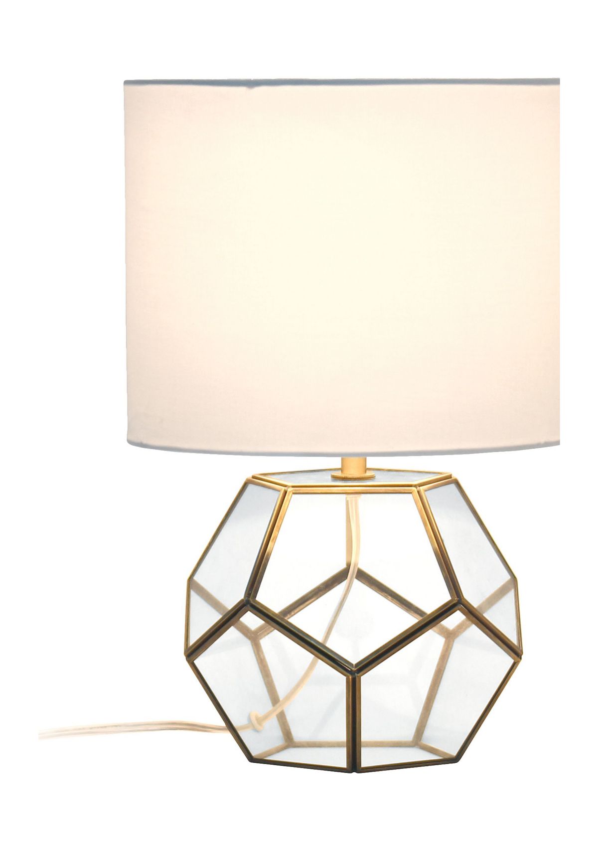 Transparent Octagonal Table Lamp