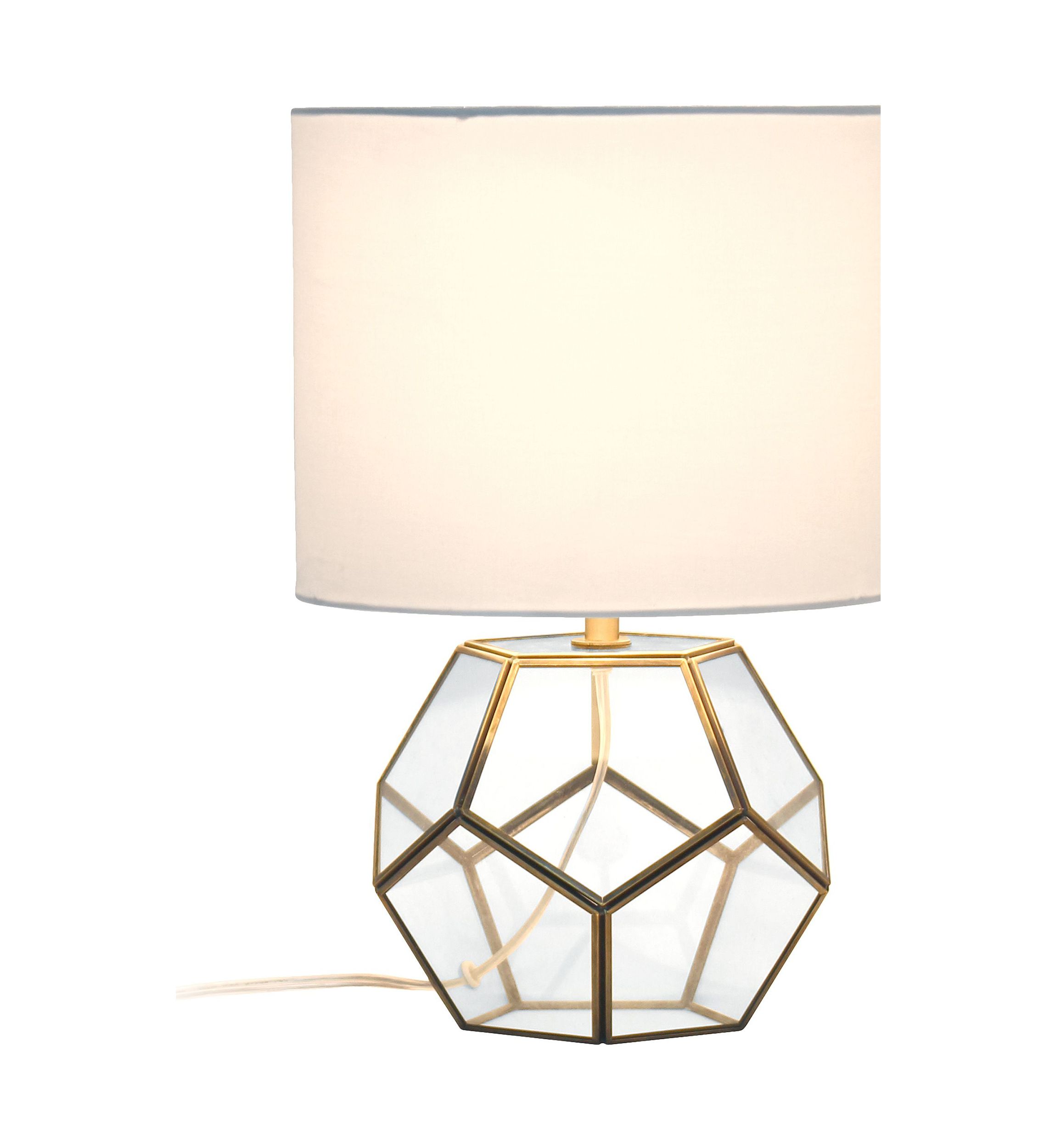 Transparent Octagonal Table Lamp