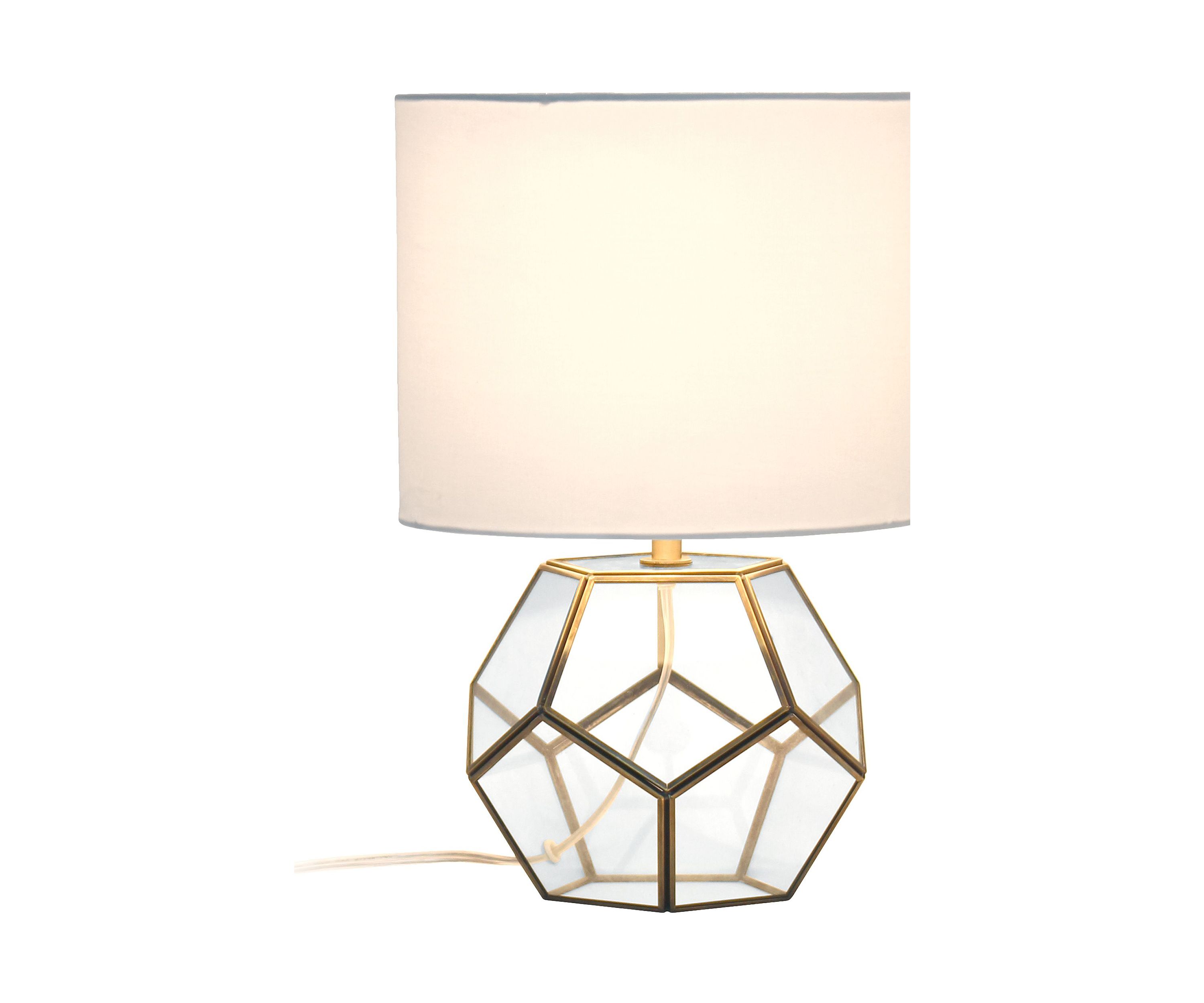 Transparent Octagonal Table Lamp