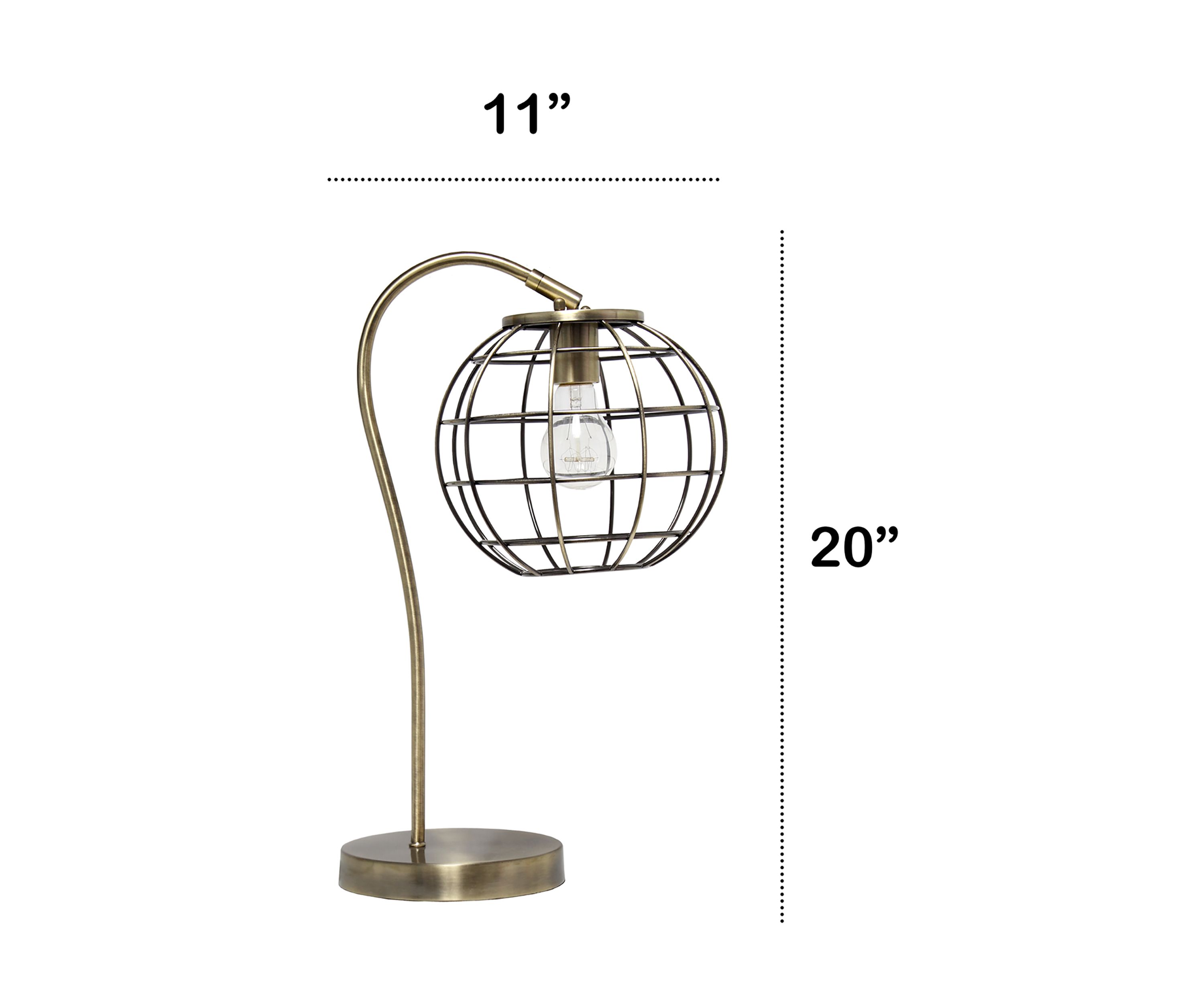Arched Metal Cage Table Lamp