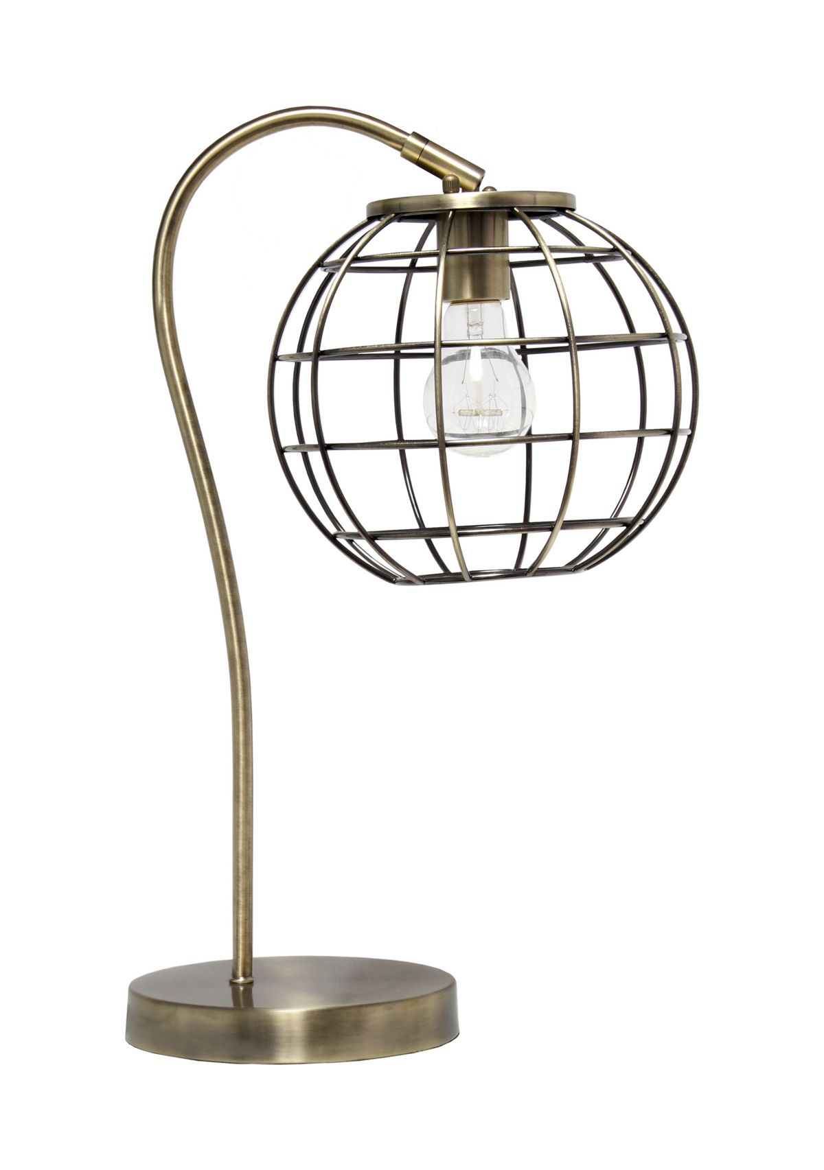 Arched Metal Cage Table Lamp