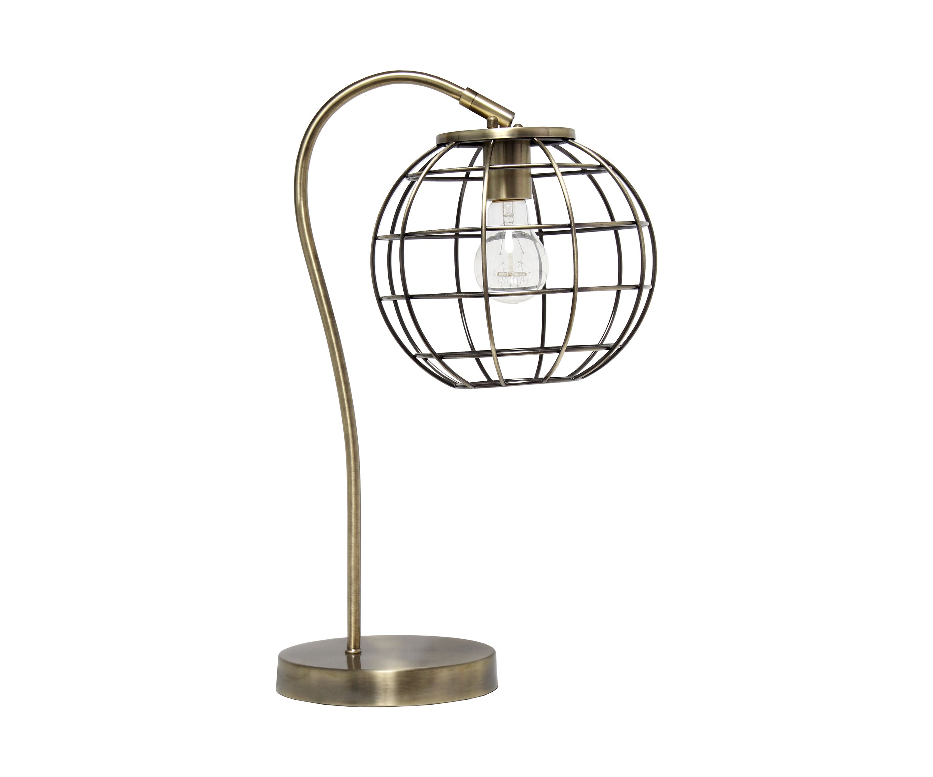 Arched Metal Cage Table Lamp