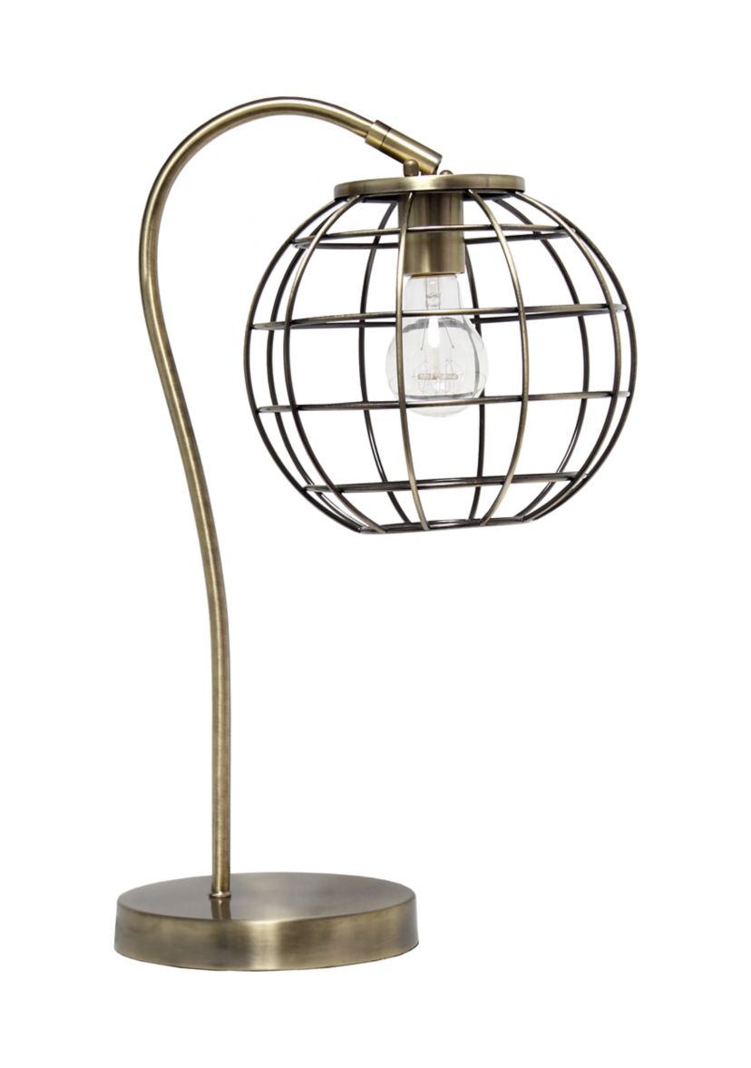 Arched Metal Cage Table Lamp