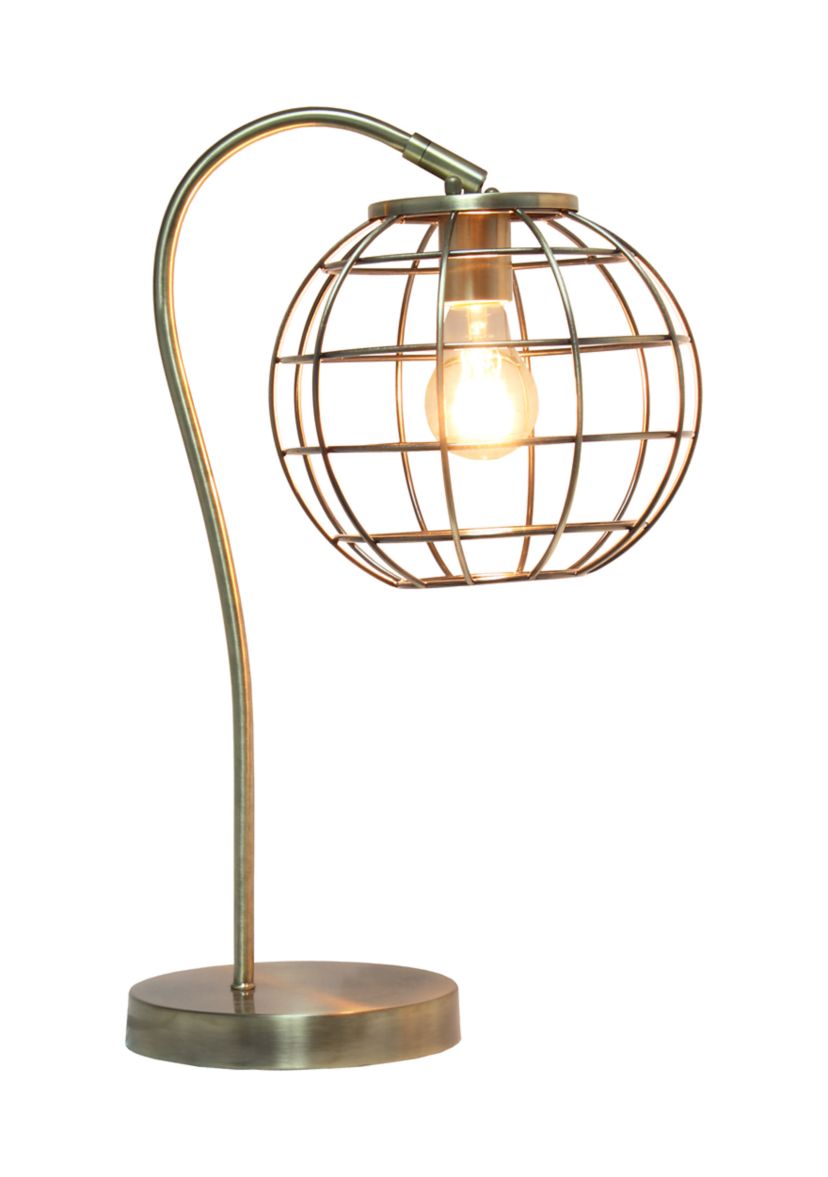 Arched Metal Cage Table Lamp
