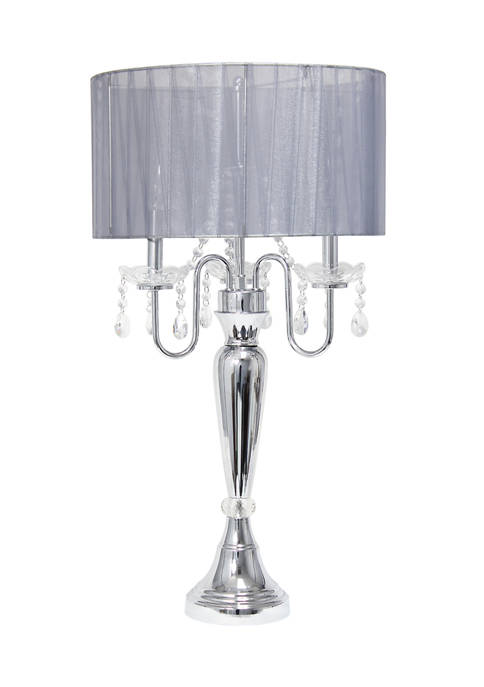 Elegant Designs Romantic Sheer Shade Table Lamp with