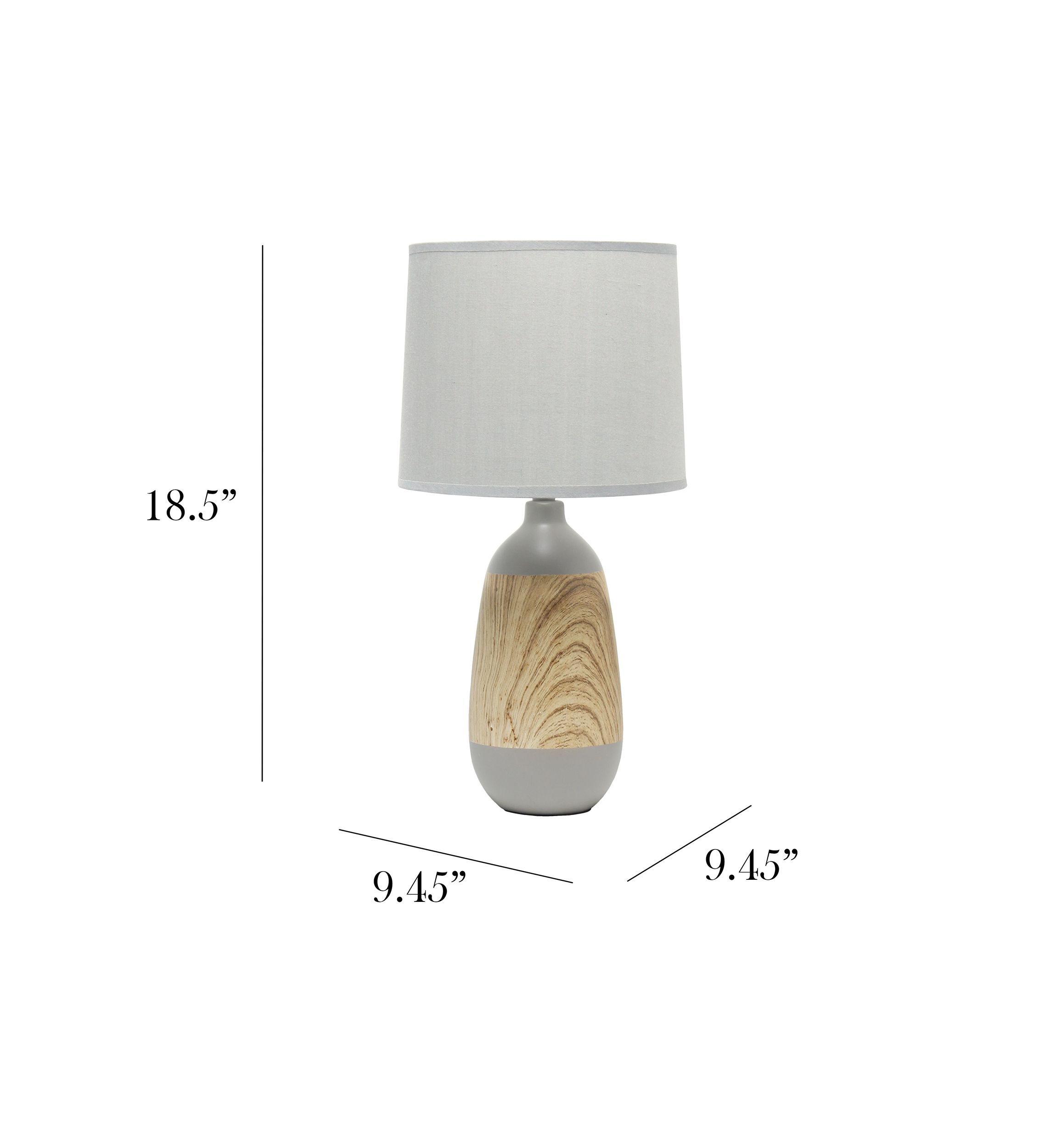 Ceramic Oblong Table Lamp