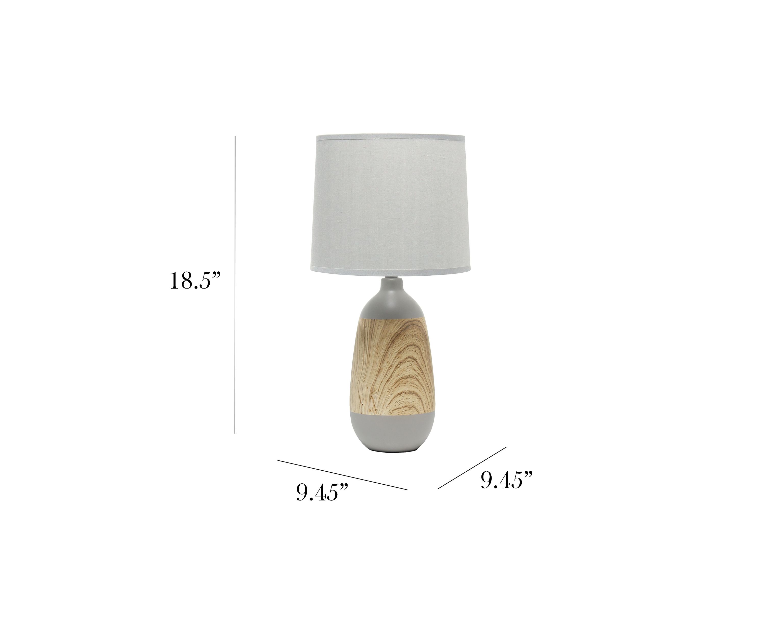 Ceramic Oblong Table Lamp