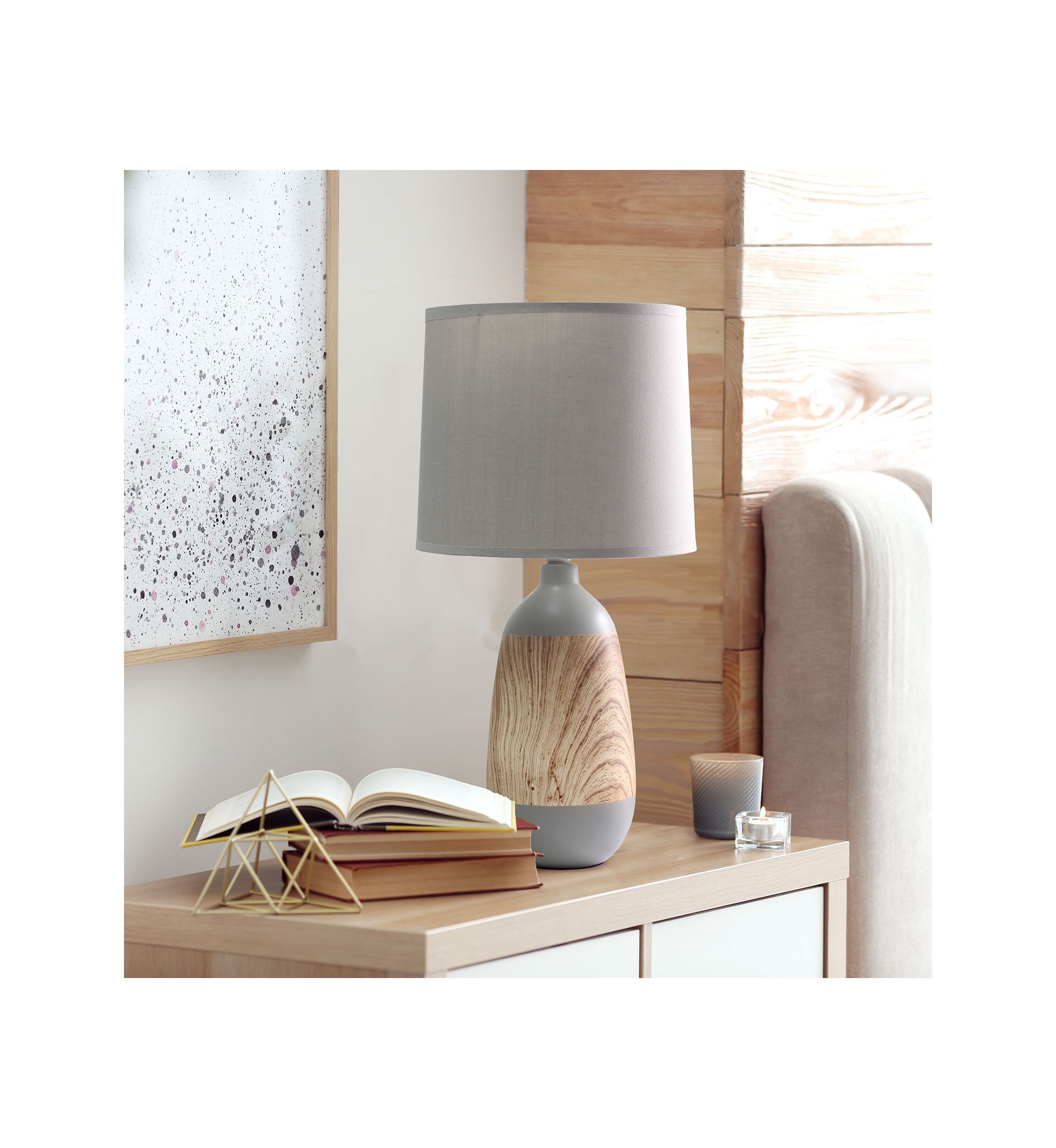 Ceramic Oblong Table Lamp
