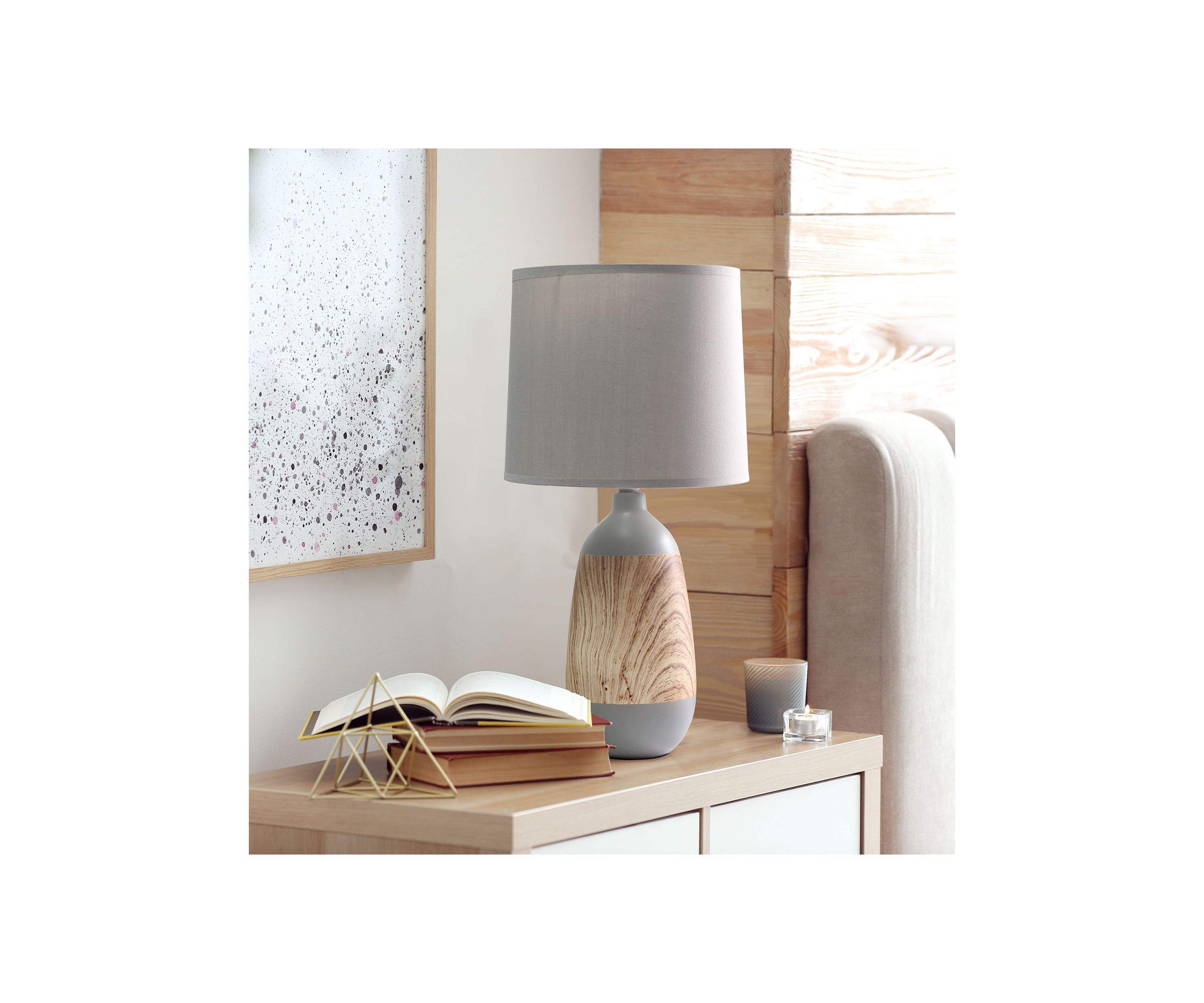 Ceramic Oblong Table Lamp