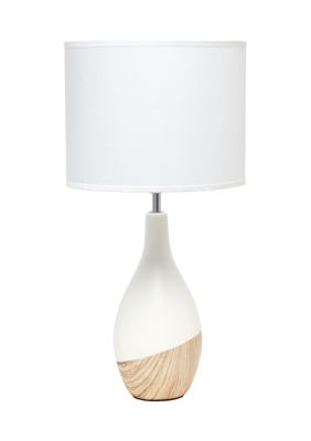 Simple Designs Strikers Basic Table Lamp, Light Wood -  0810052824659