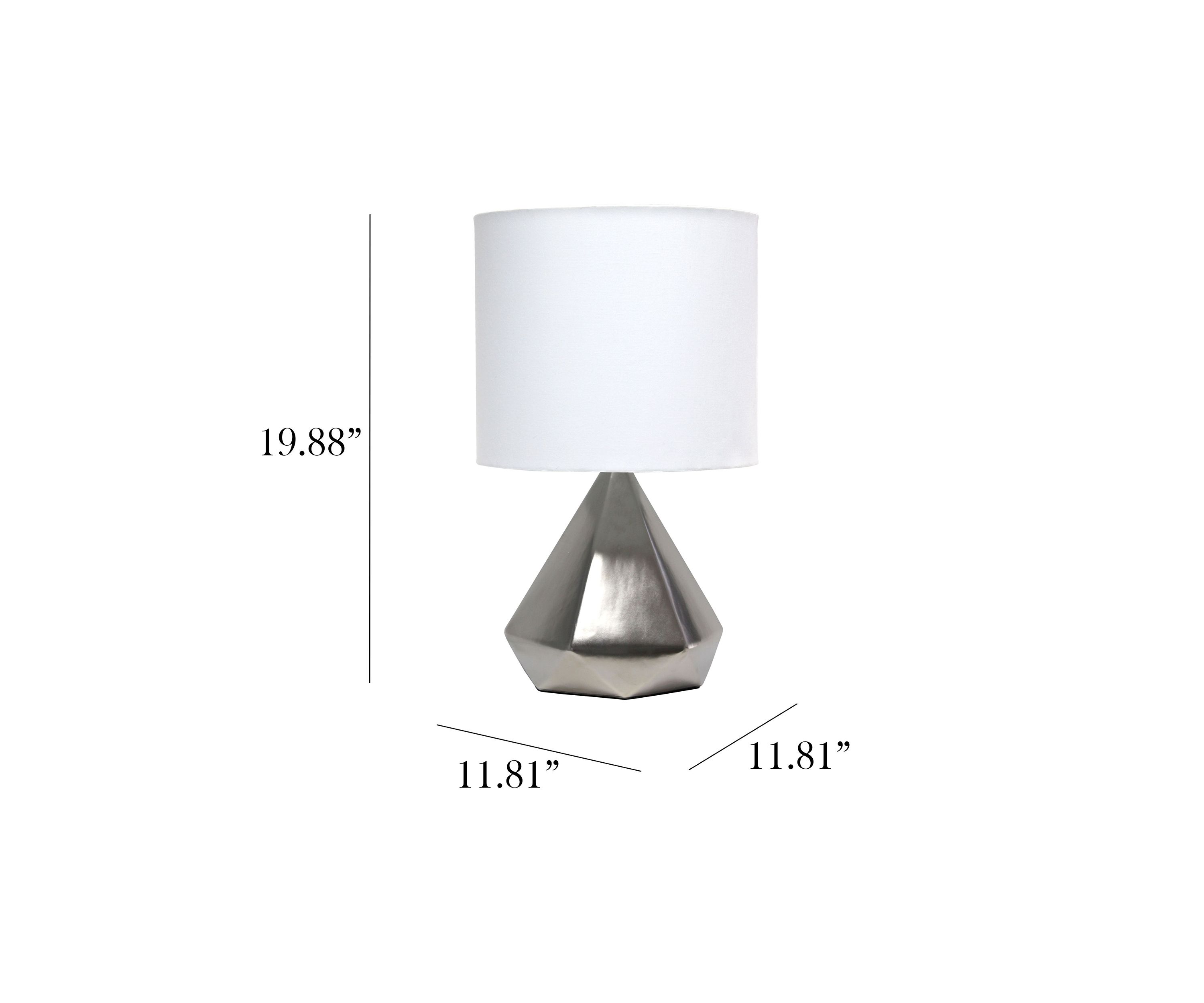 Solid Pyramid Table Lamp