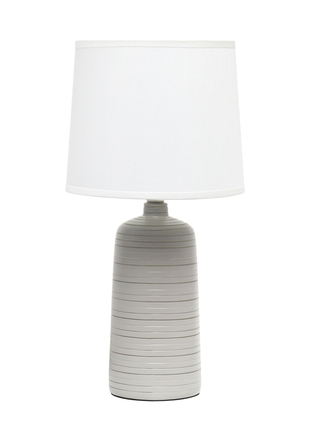 Textured Linear Ceramic Table Lamp