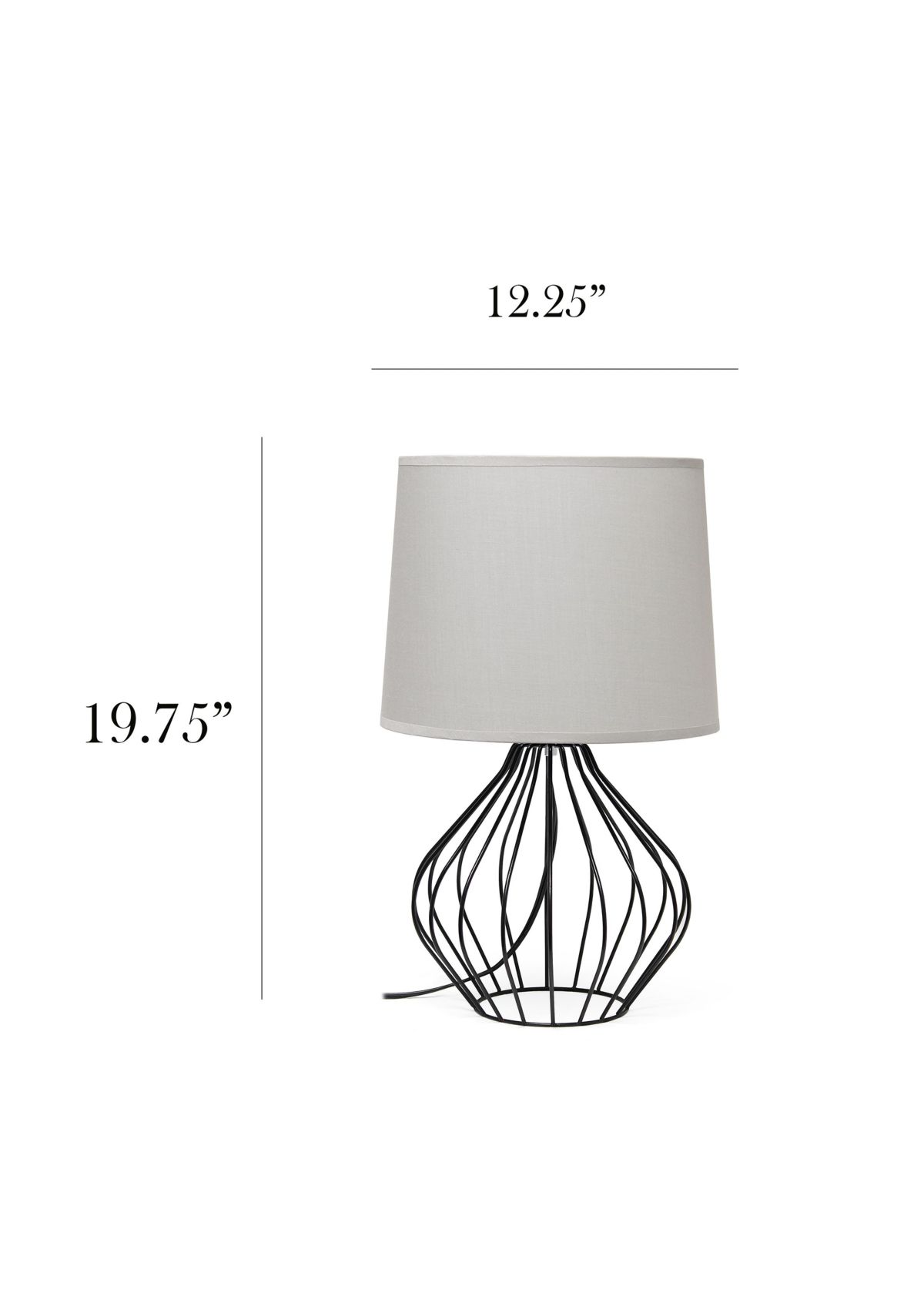 Geometrically Wired Table Lamp