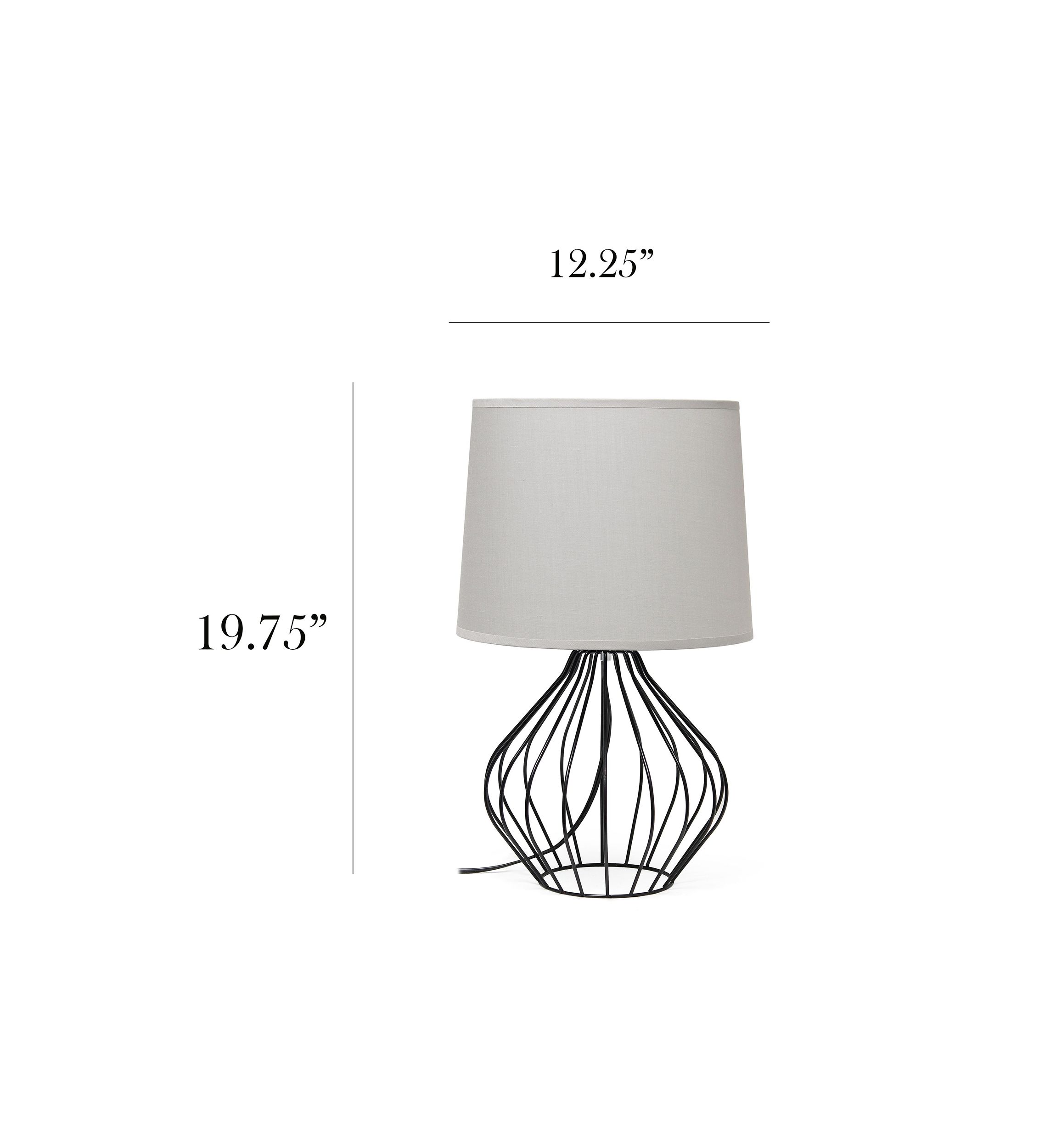 Geometrically Wired Table Lamp