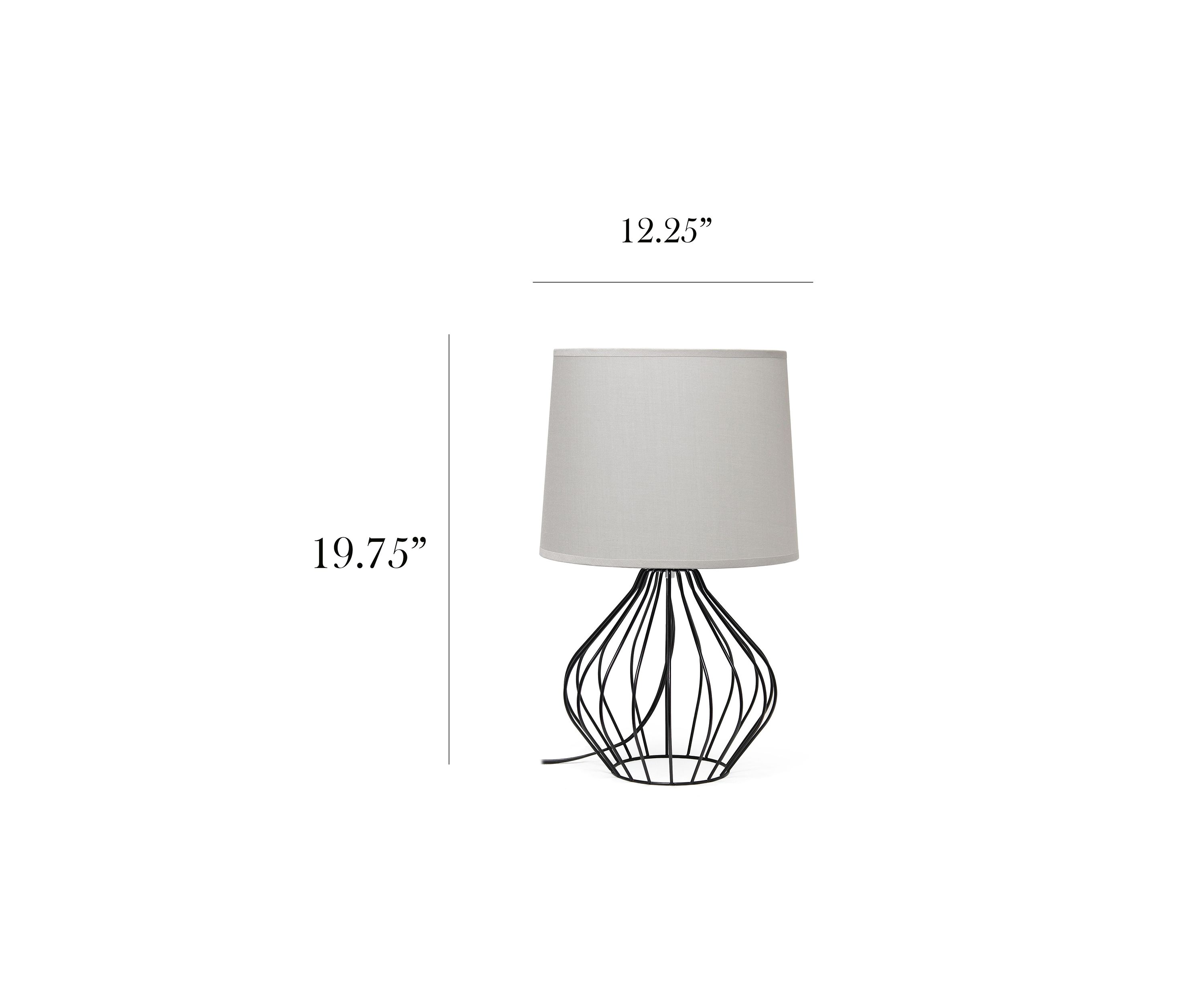Geometrically Wired Table Lamp