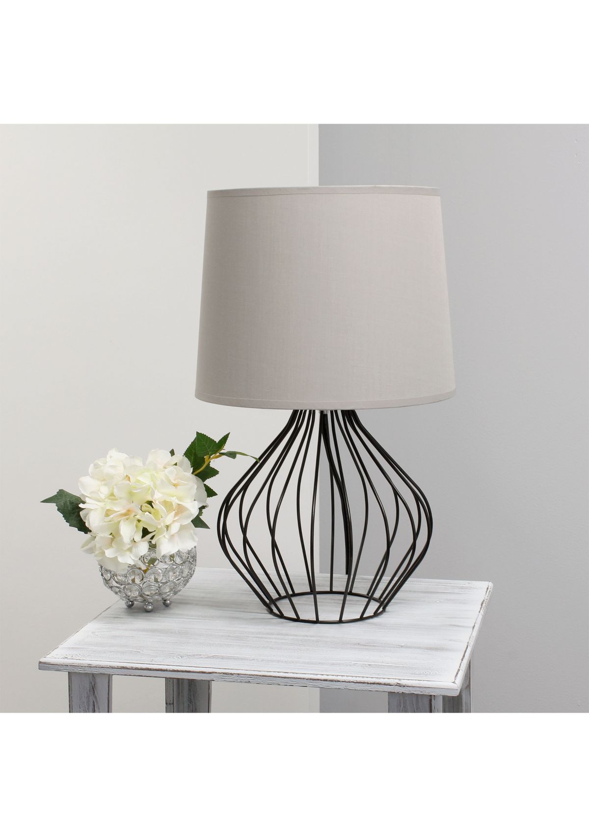 Geometrically Wired Table Lamp