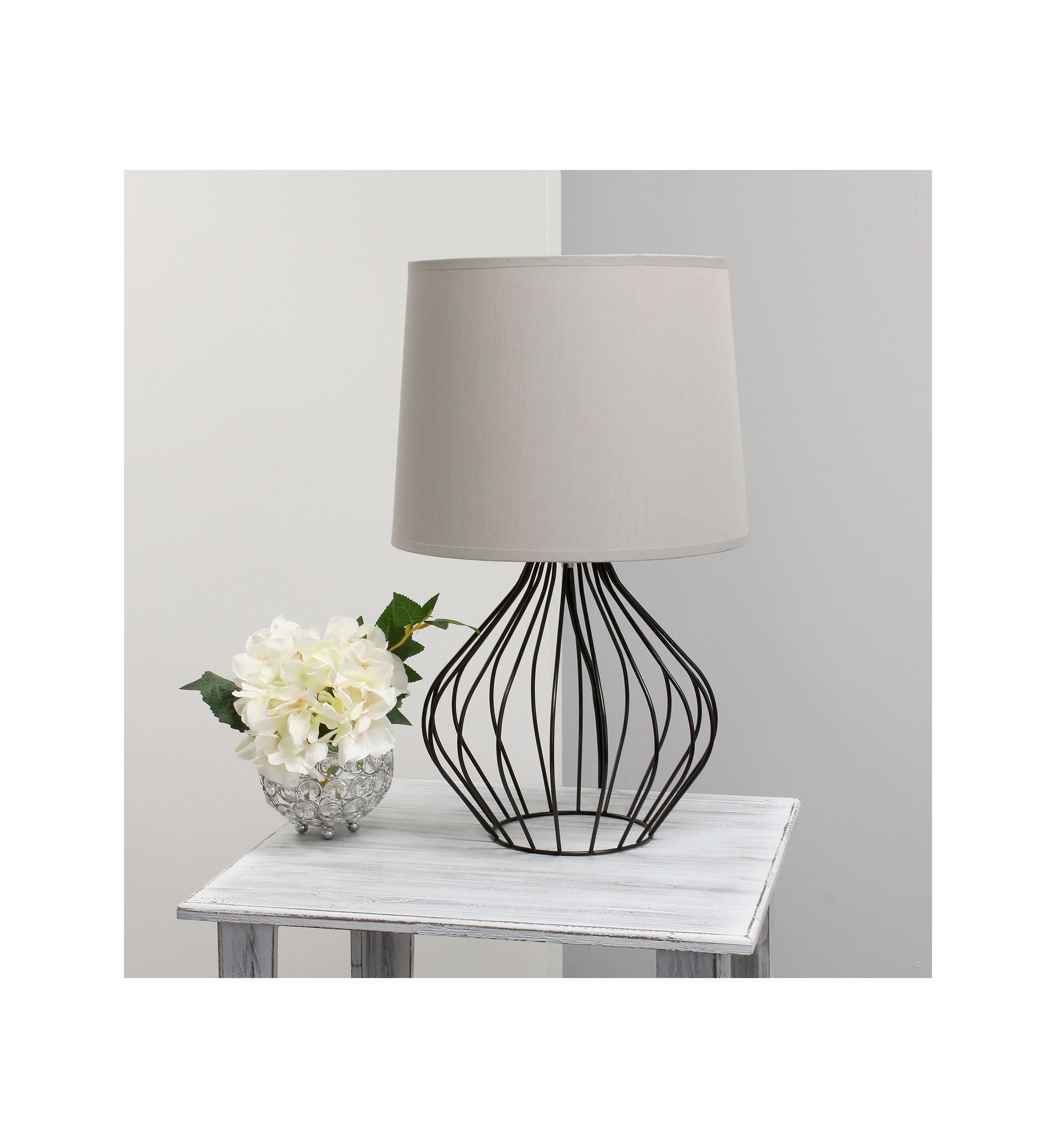 Geometrically Wired Table Lamp