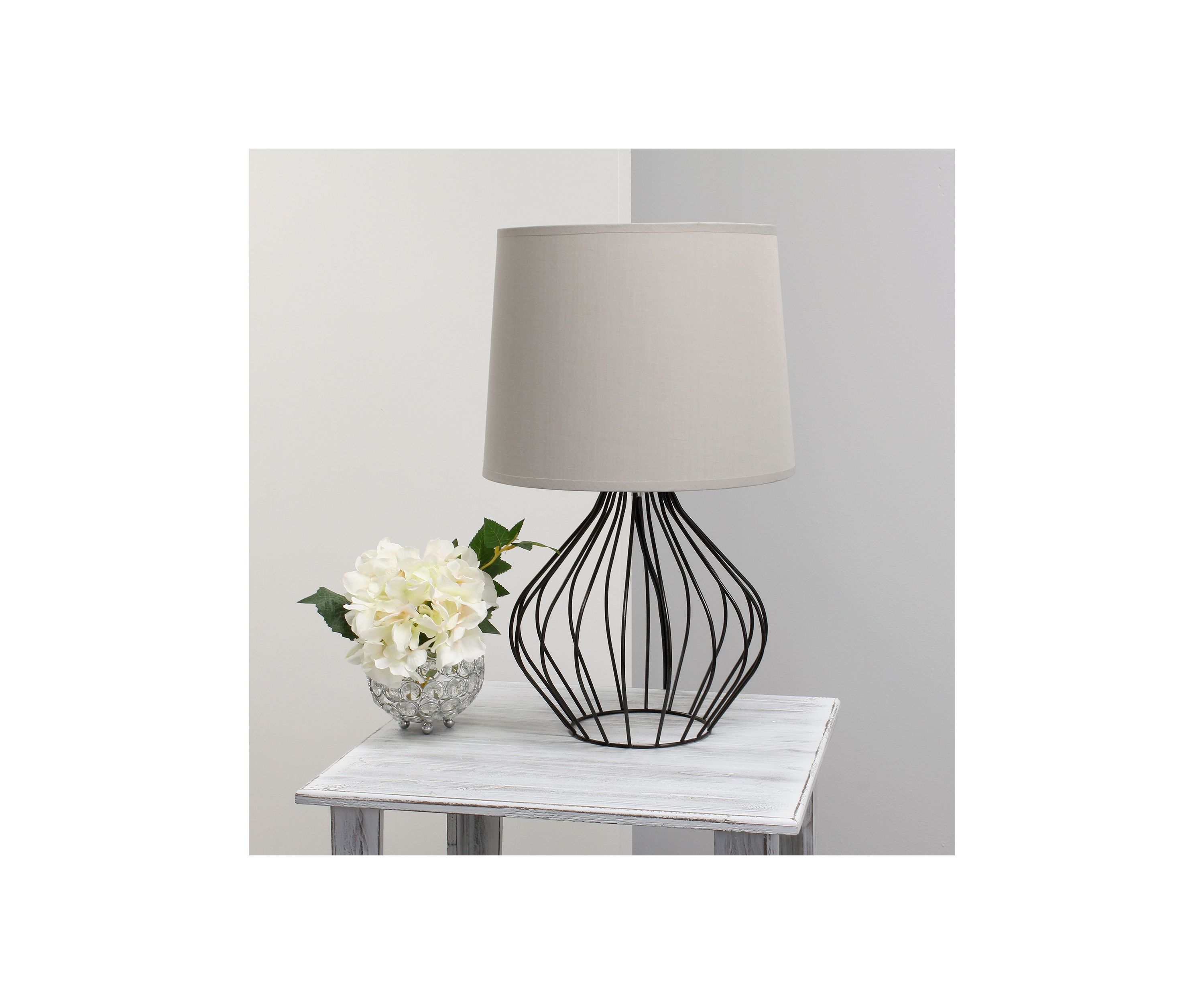 Geometrically Wired Table Lamp