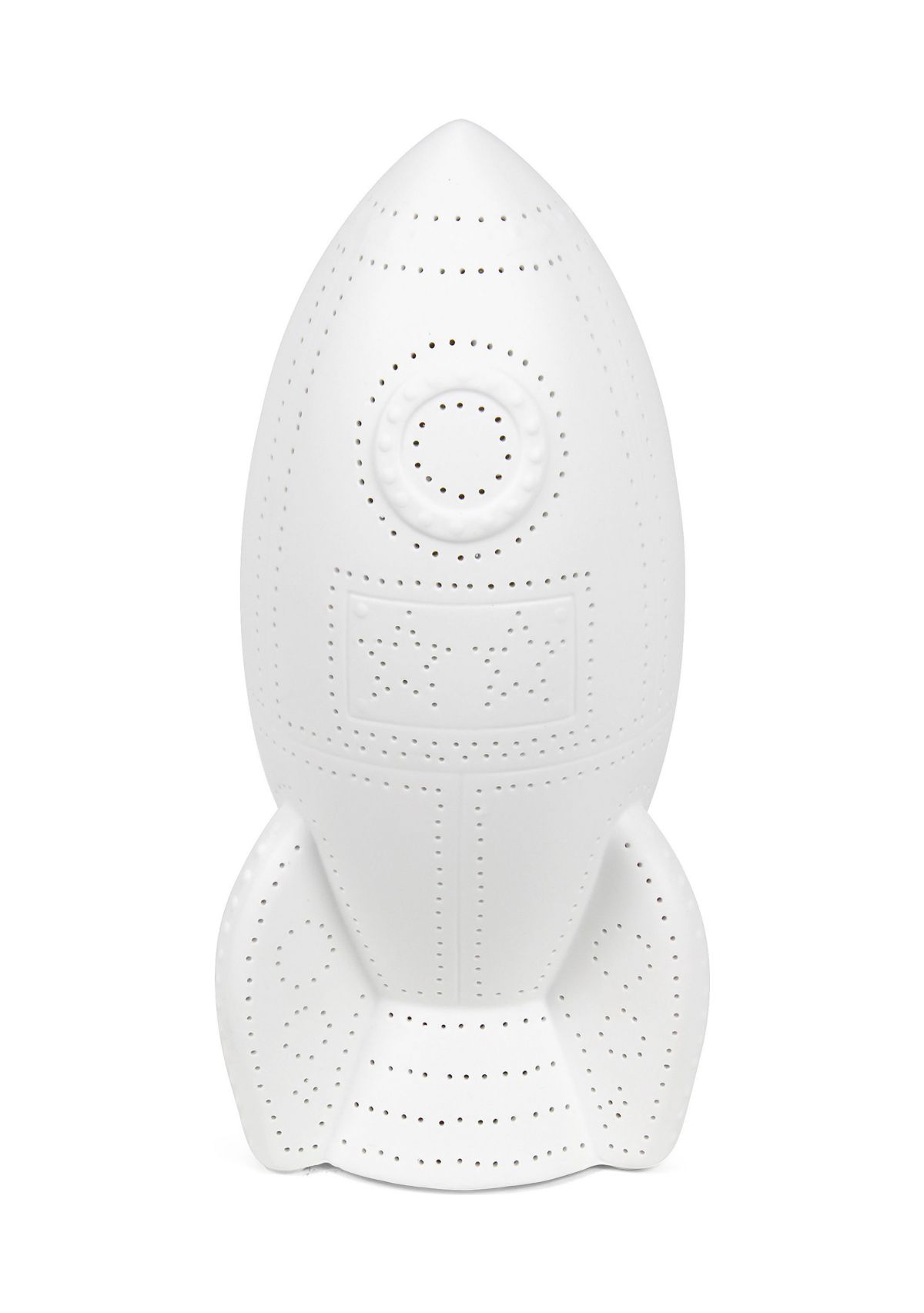 Porcelain Rocketship Table Lamp