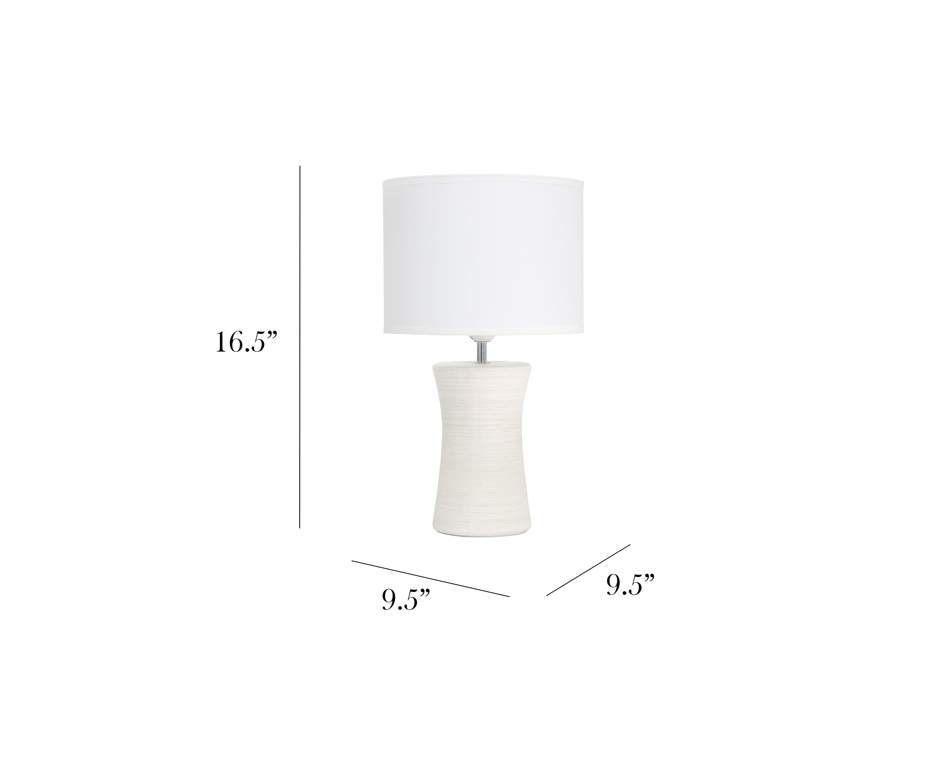 Ceramic Hourglass Table Lamp