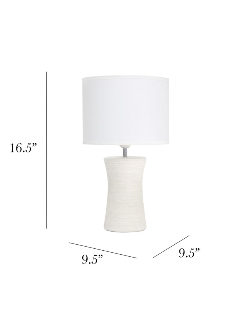 Ceramic Hourglass Table Lamp