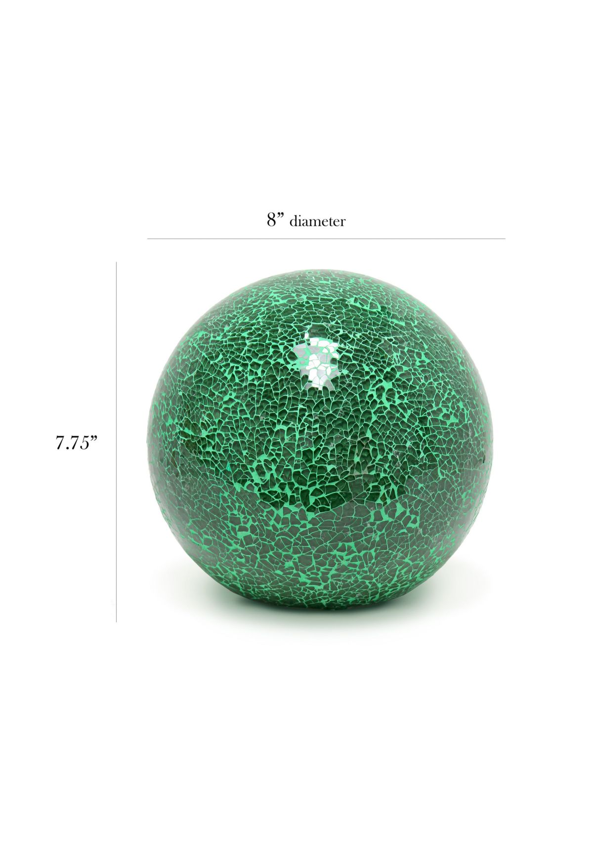 1 Light Mosaic Stone Ball Table Lamp