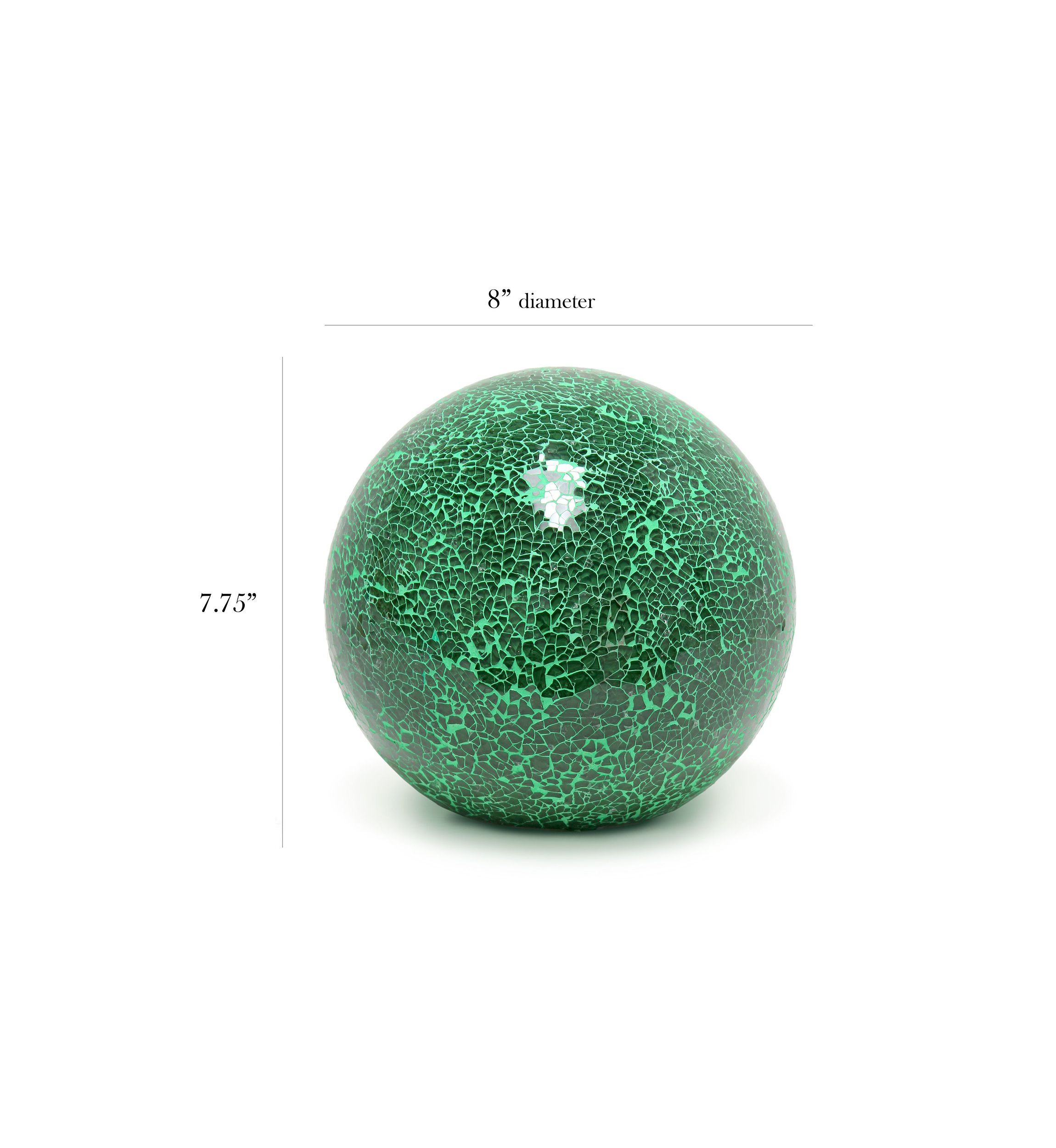 1 Light Mosaic Stone Ball Table Lamp
