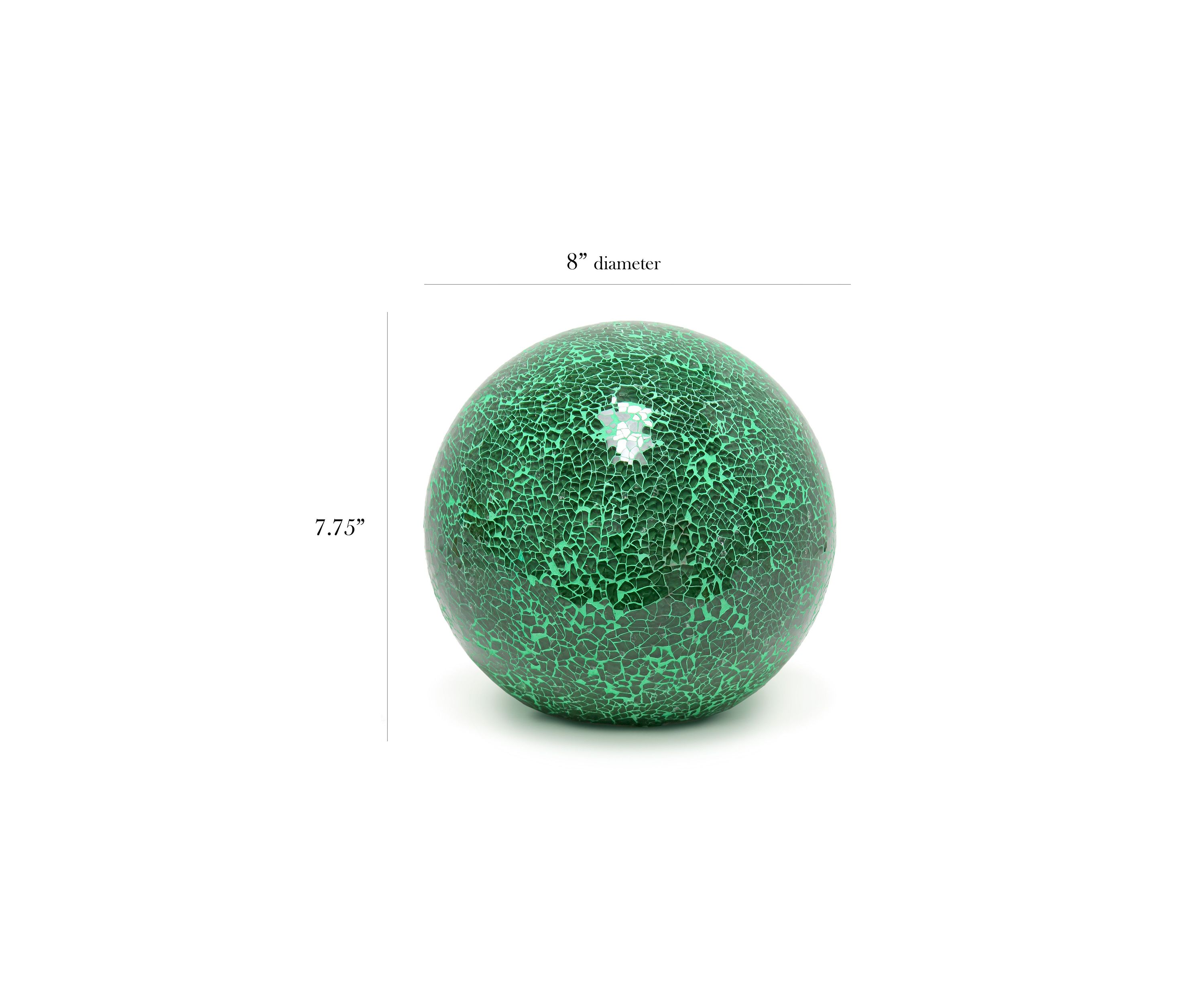 1 Light Mosaic Stone Ball Table Lamp