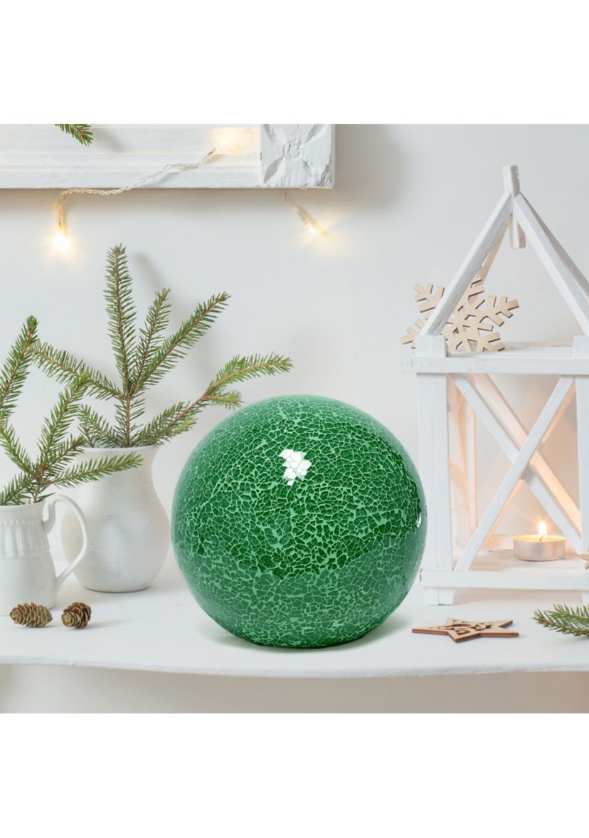 1 Light Mosaic Stone Ball Table Lamp