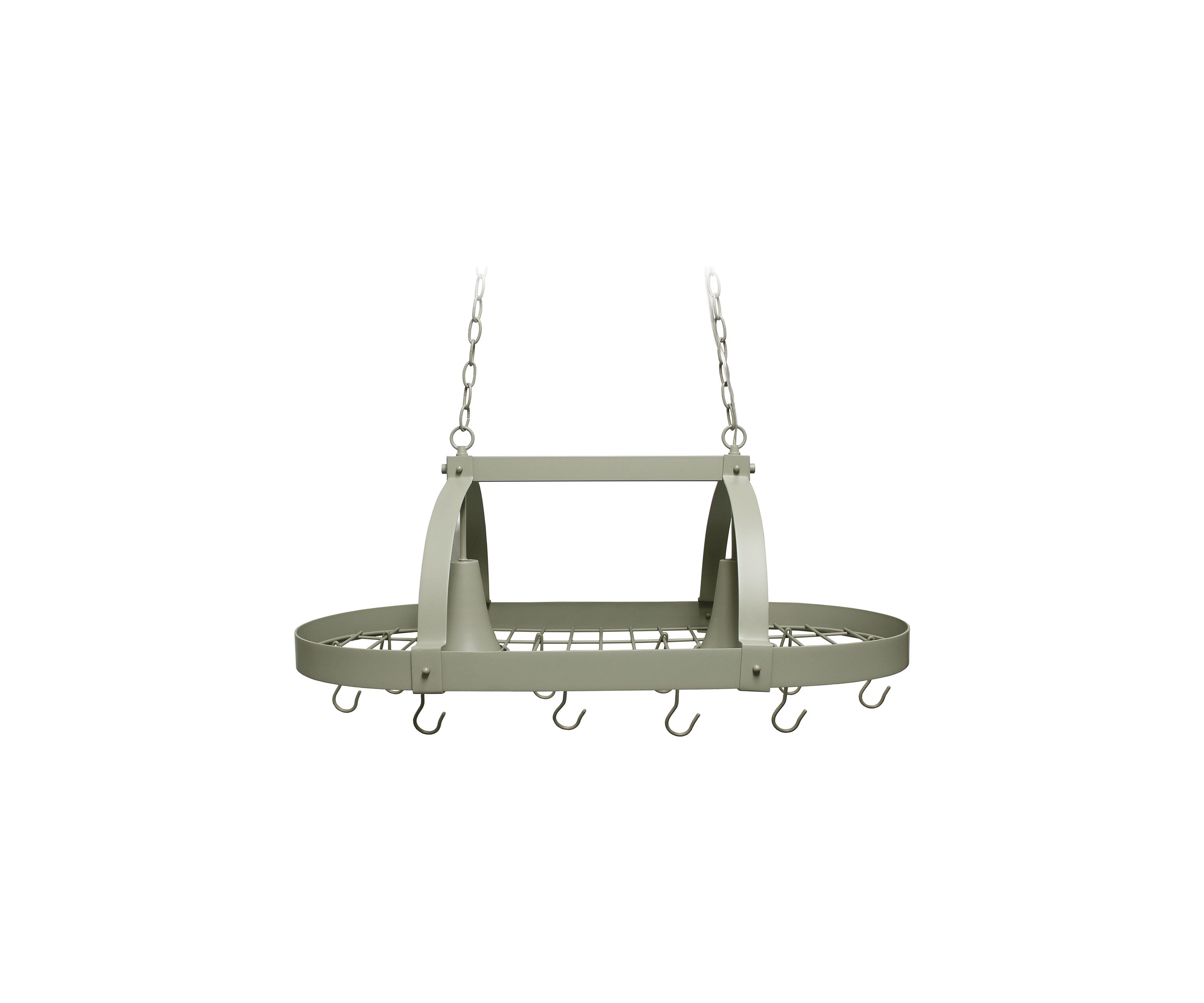 Two Light Kitchen Pot Rack with Downlights