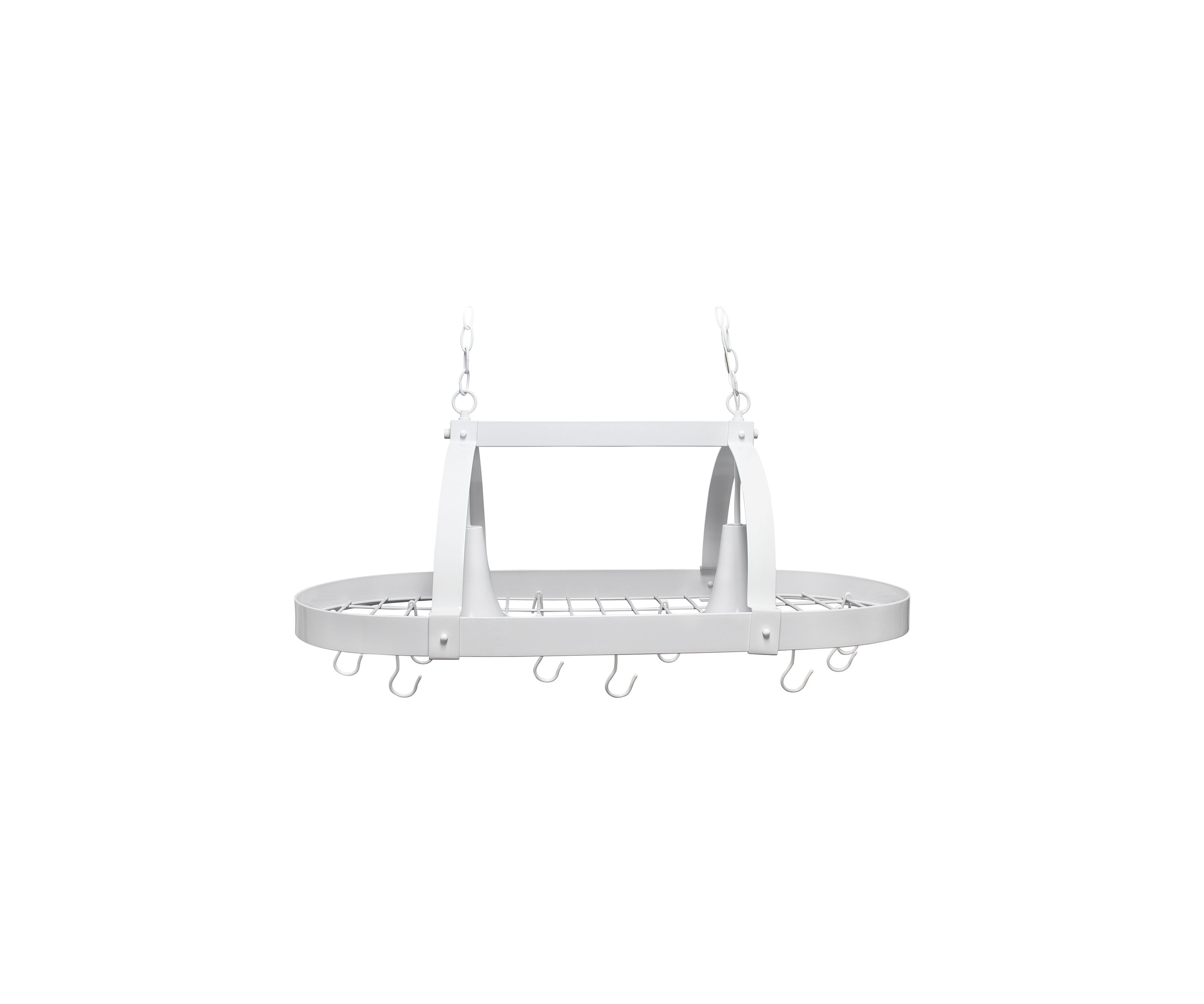  Two Light Kitchen Pot Rack with Downlights 