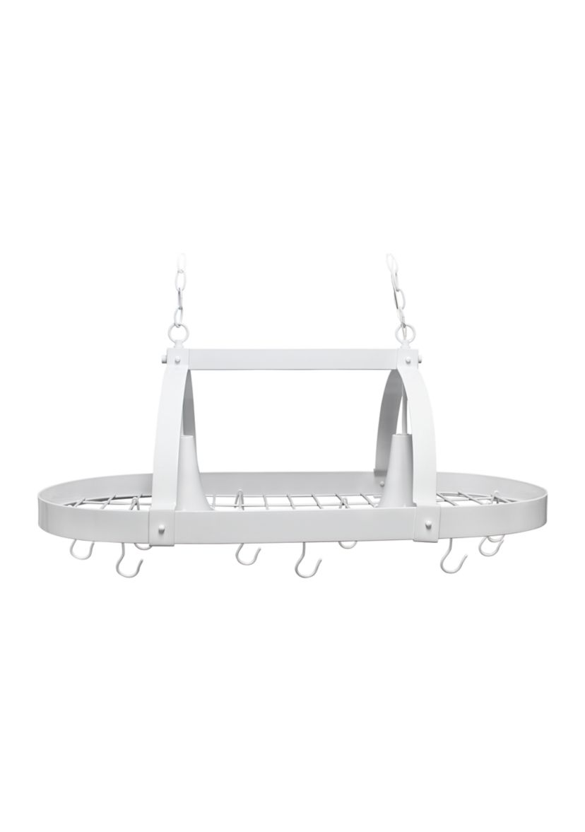  Two Light Kitchen Pot Rack with Downlights 