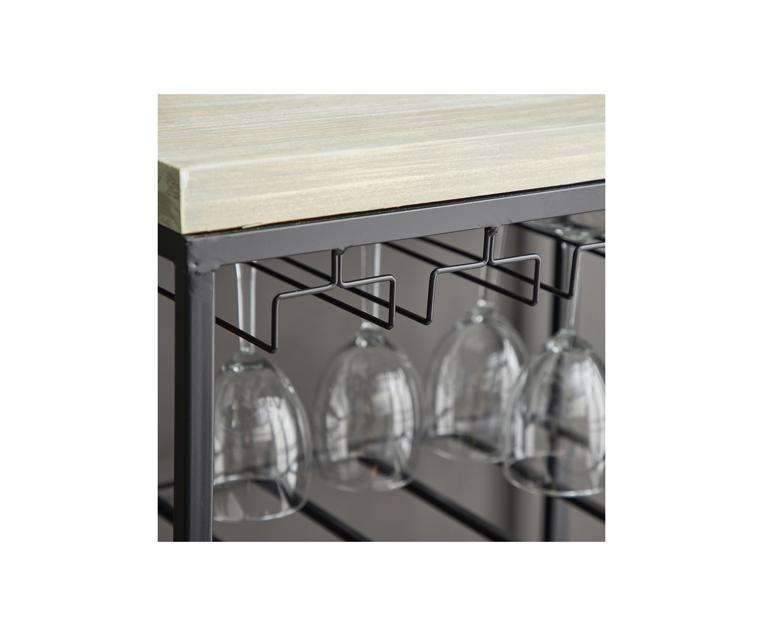 Contemporary Iron Standing Wine Rack