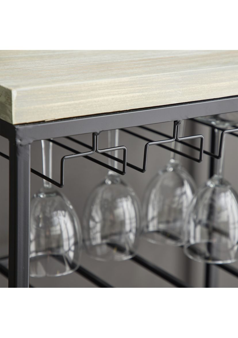 Contemporary Iron Standing Wine Rack