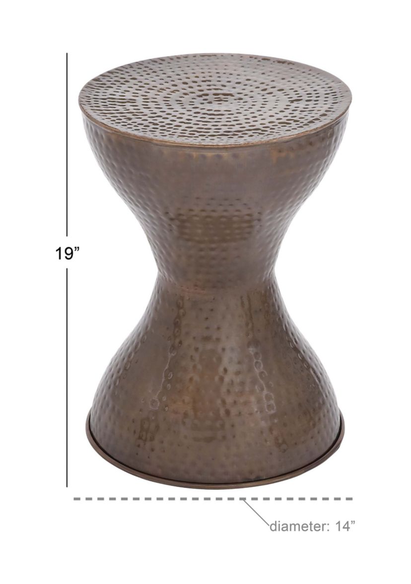 Industrial Metal Accent Table