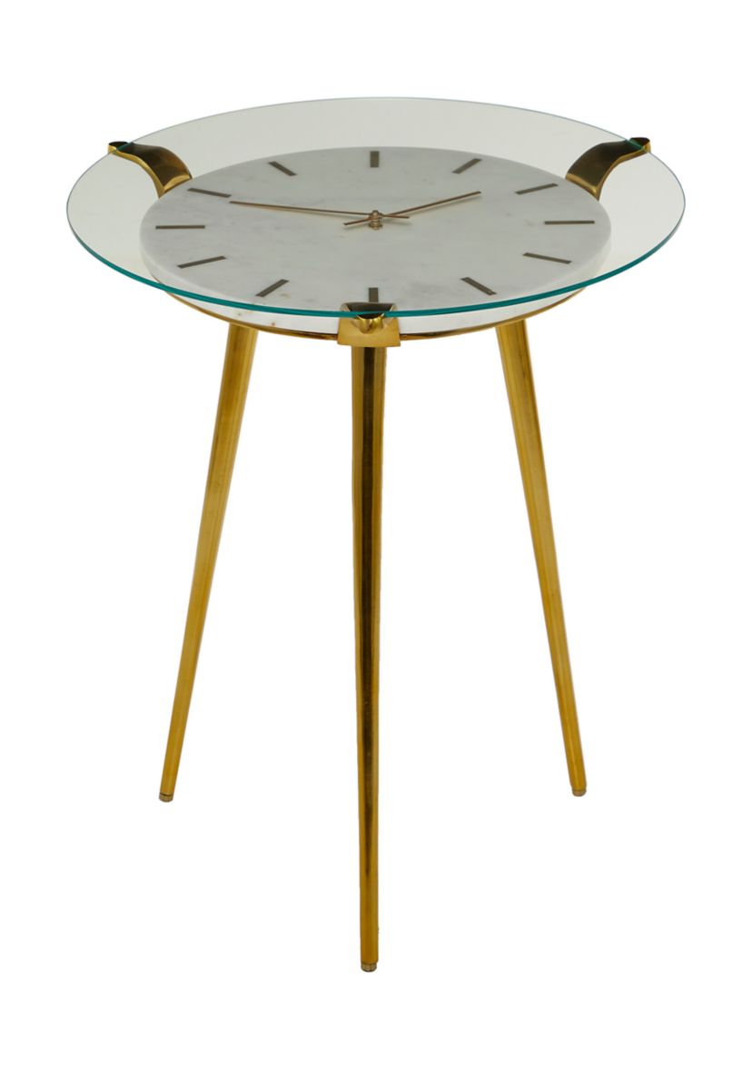 Glam Aluminum Accent Table