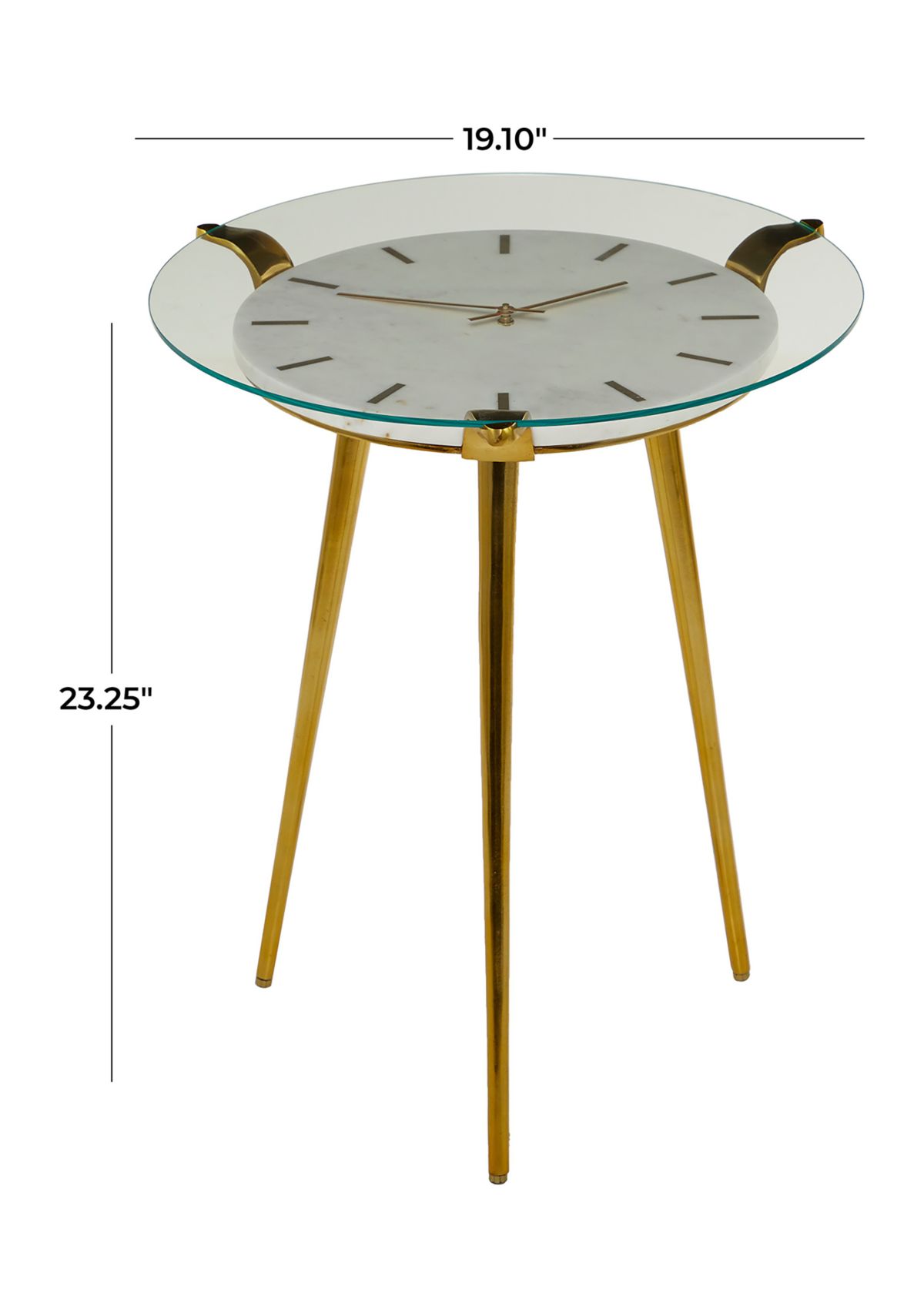 Glam Aluminum Accent Table