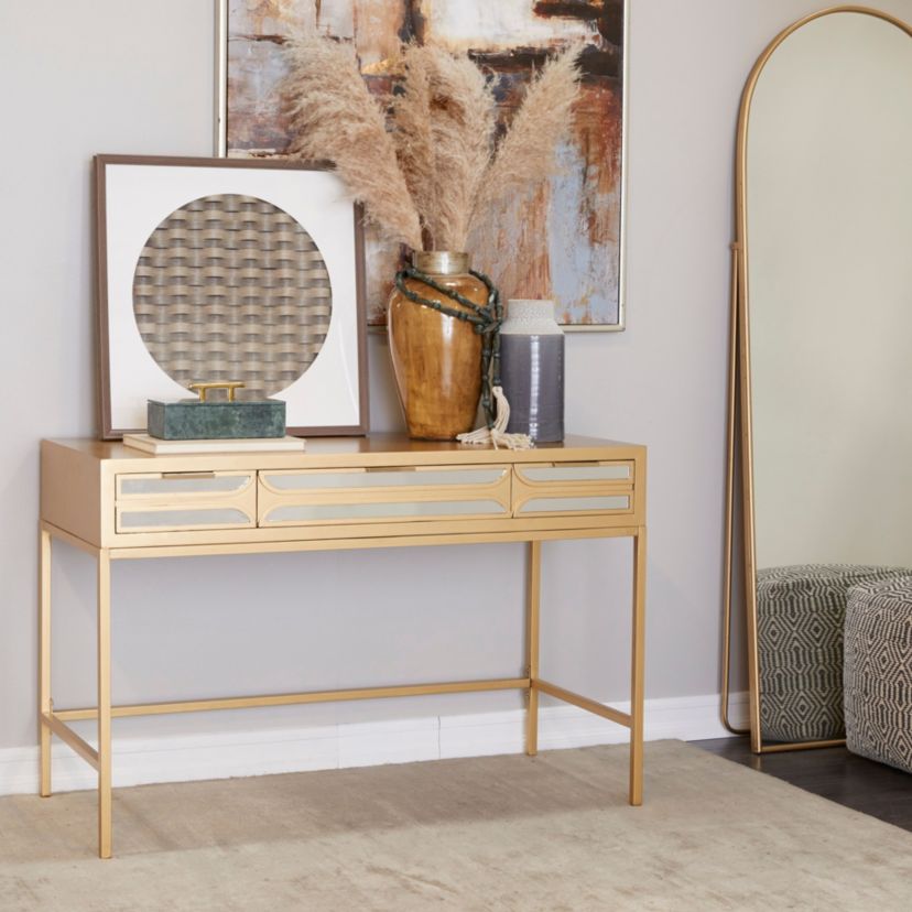 Glam Wooden Desk