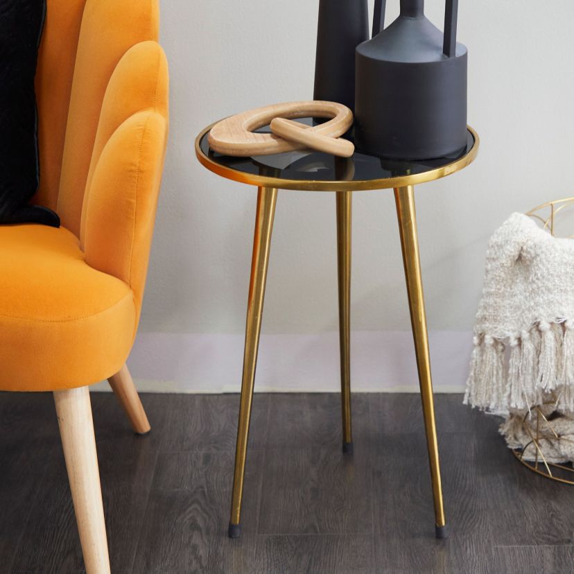 Contemporary Aluminum Accent Table